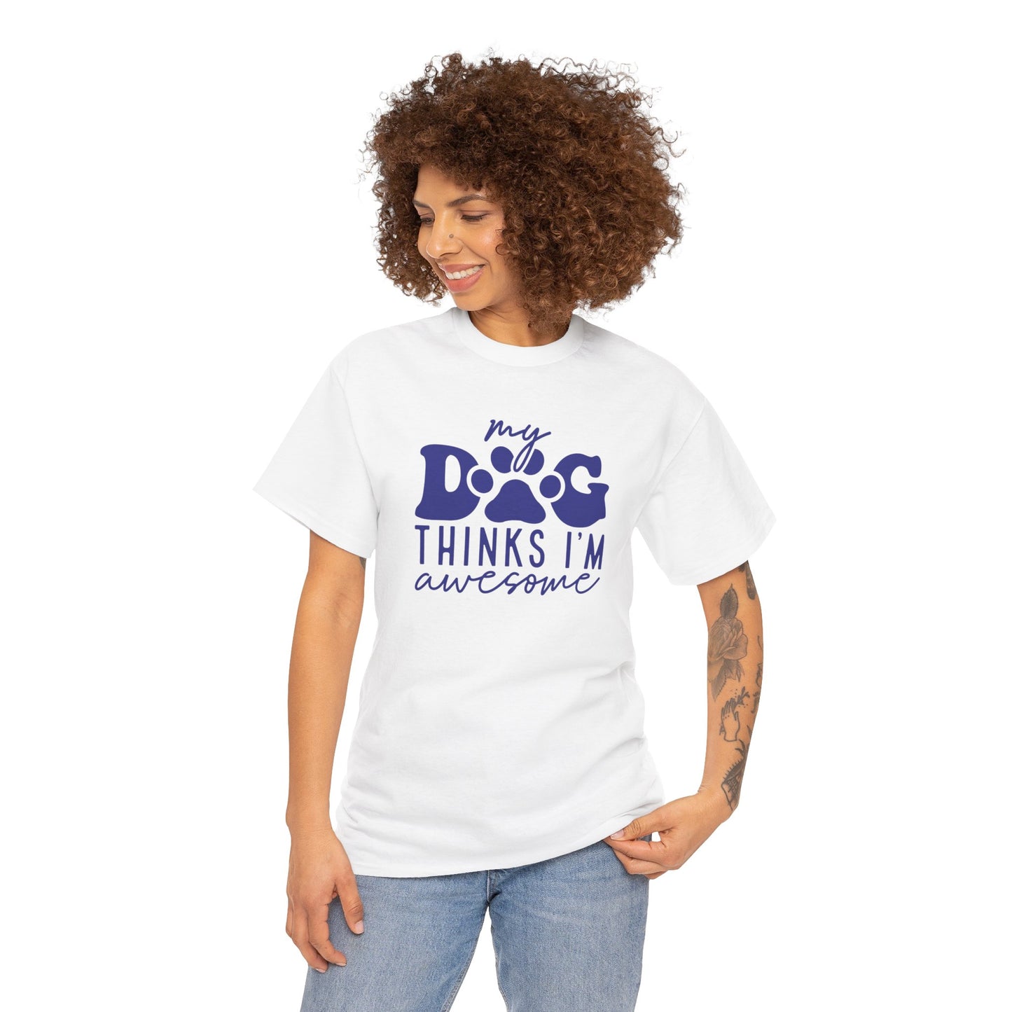 Awesome Dog Cute Doglover Shirt Cozy Comfort Colors Unisex Heavy Cotton T-Shirt