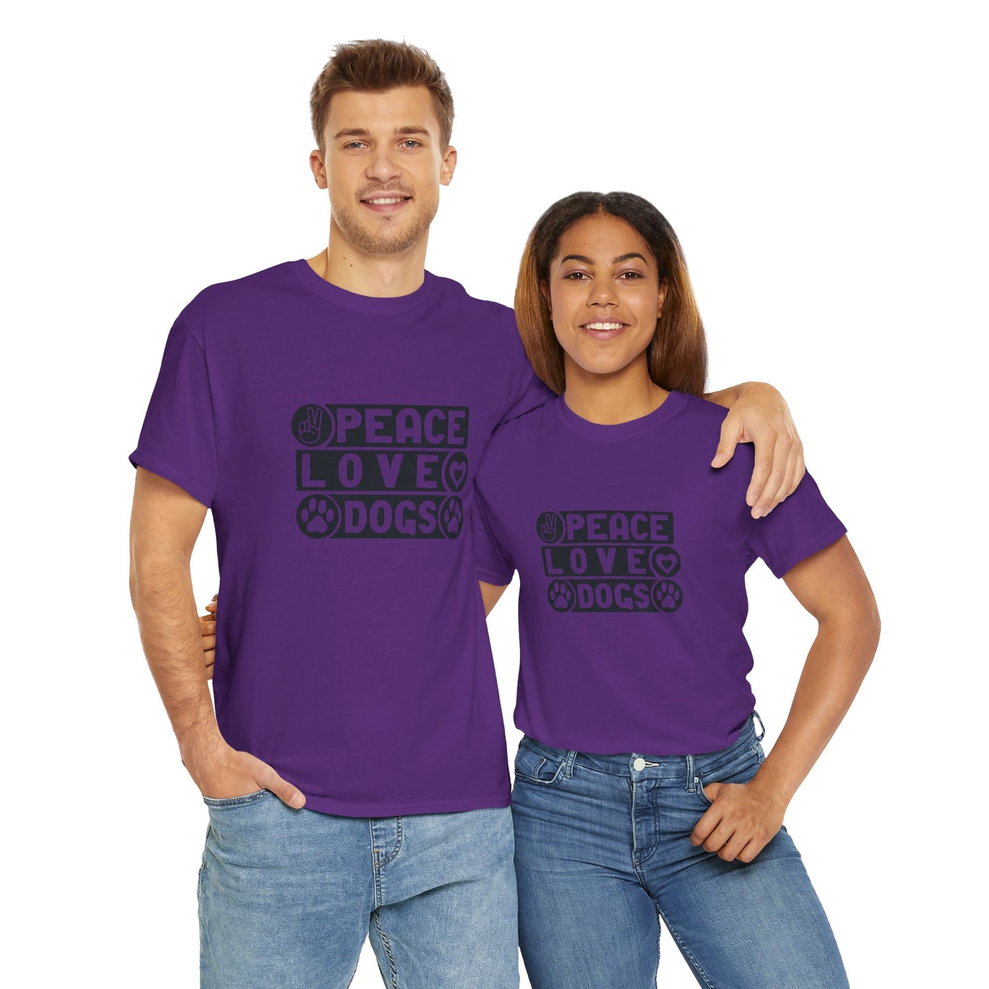 Peace Love Dogs Unisex Heavy Cotton Tee