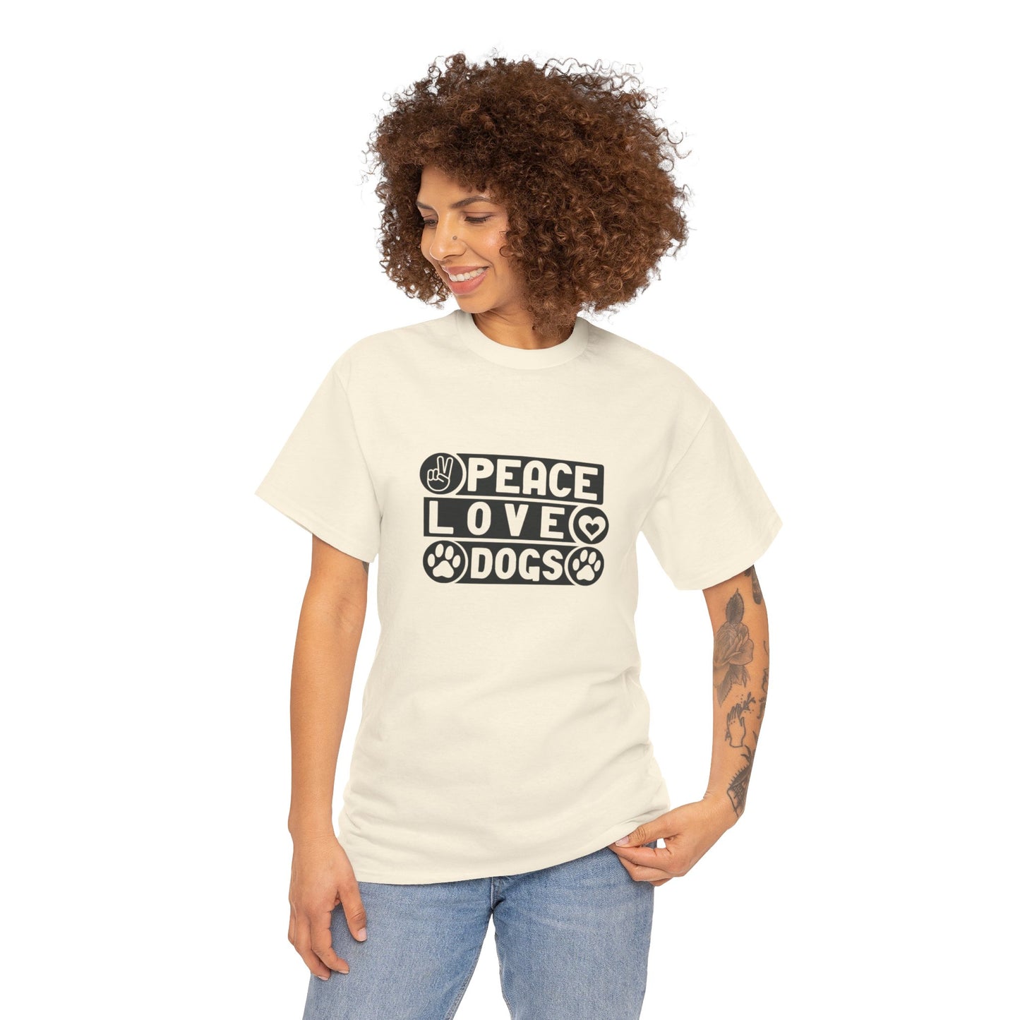 Peace Love Dogs Unisex Heavy Cotton Tee