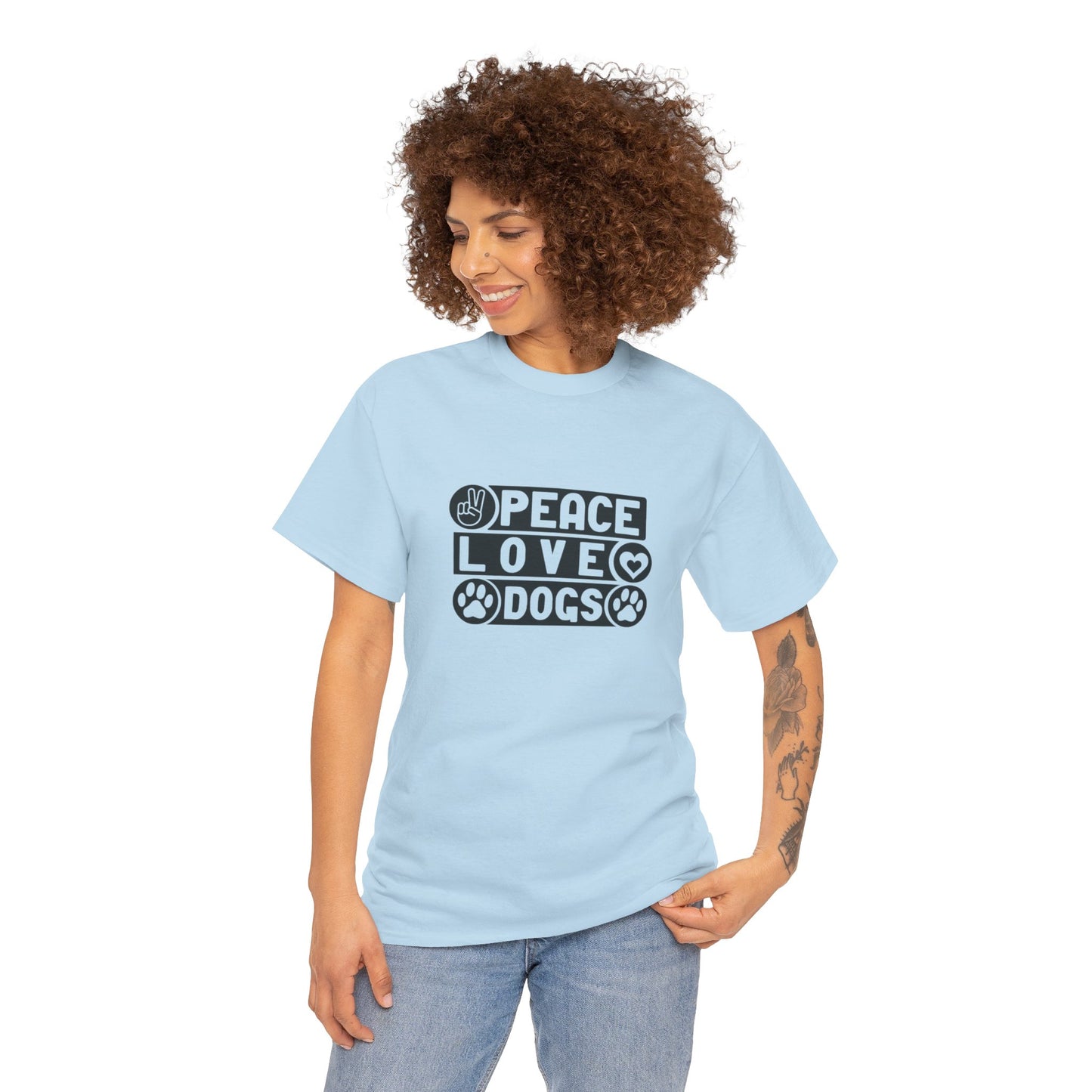 Peace Love Dogs Unisex Heavy Cotton Tee