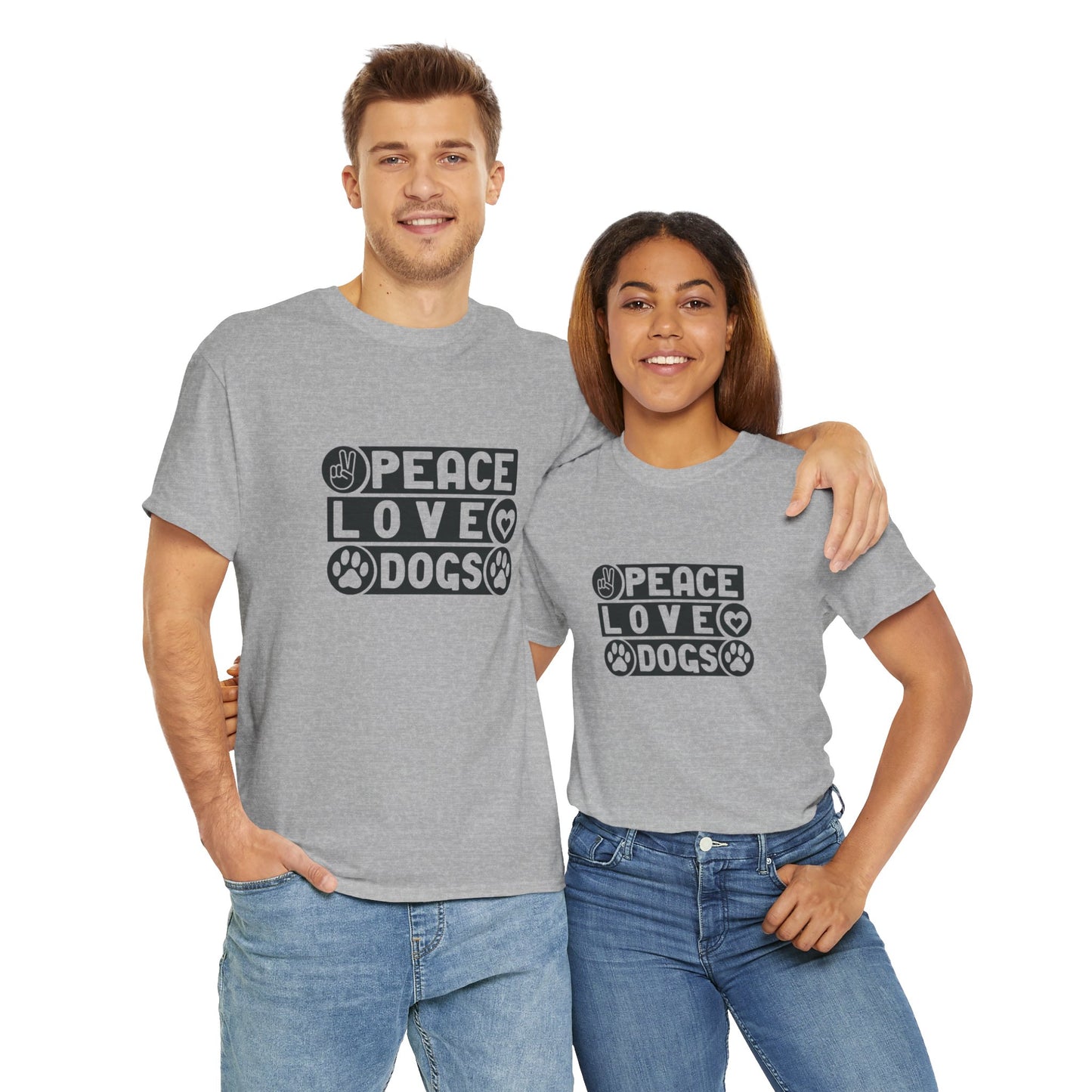 Peace Love Dogs Unisex Heavy Cotton Tee