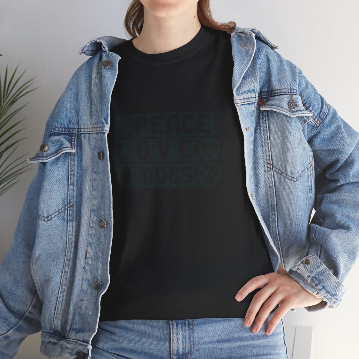 Peace Love Dogs Unisex Heavy Cotton Tee