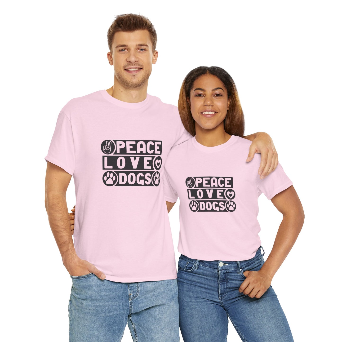 Peace Love Dogs Unisex Heavy Cotton Tee