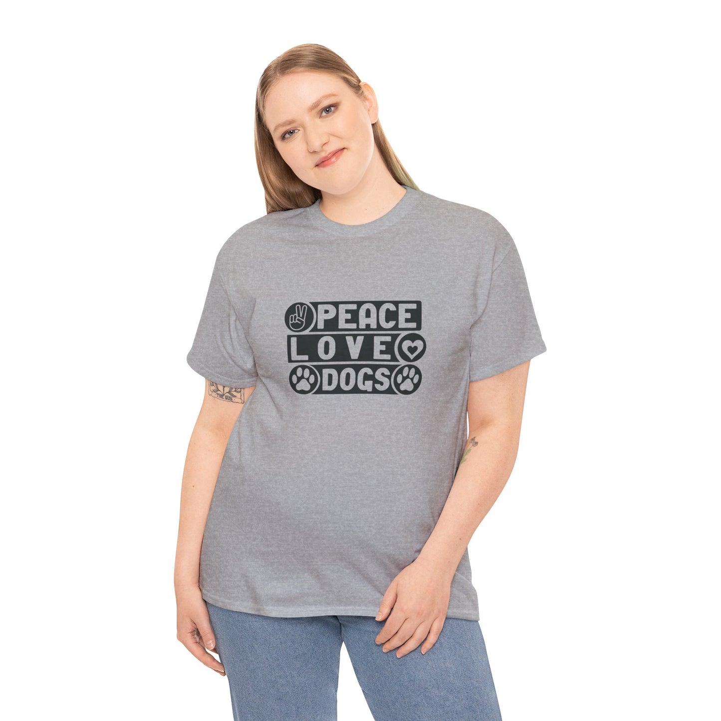 Peace Love Dogs Unisex Heavy Cotton Tee