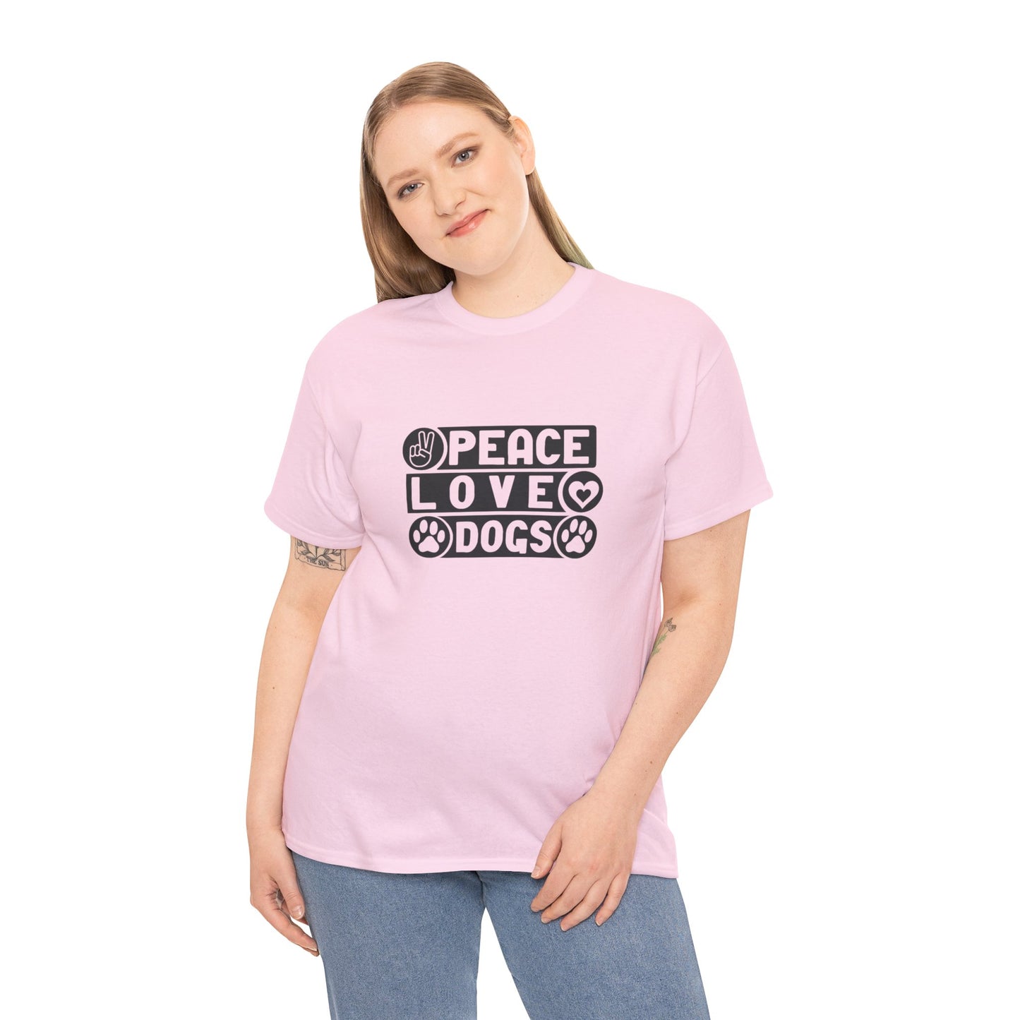Peace Love Dogs Unisex Heavy Cotton Tee