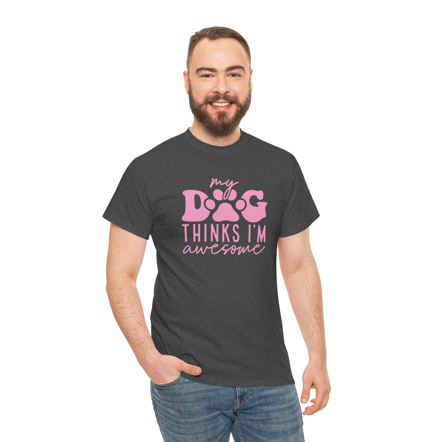 Awesome Dog Cute Doglover Shirt Cozy Comfort Colors Unisex Heavy Cotton T-Shirt