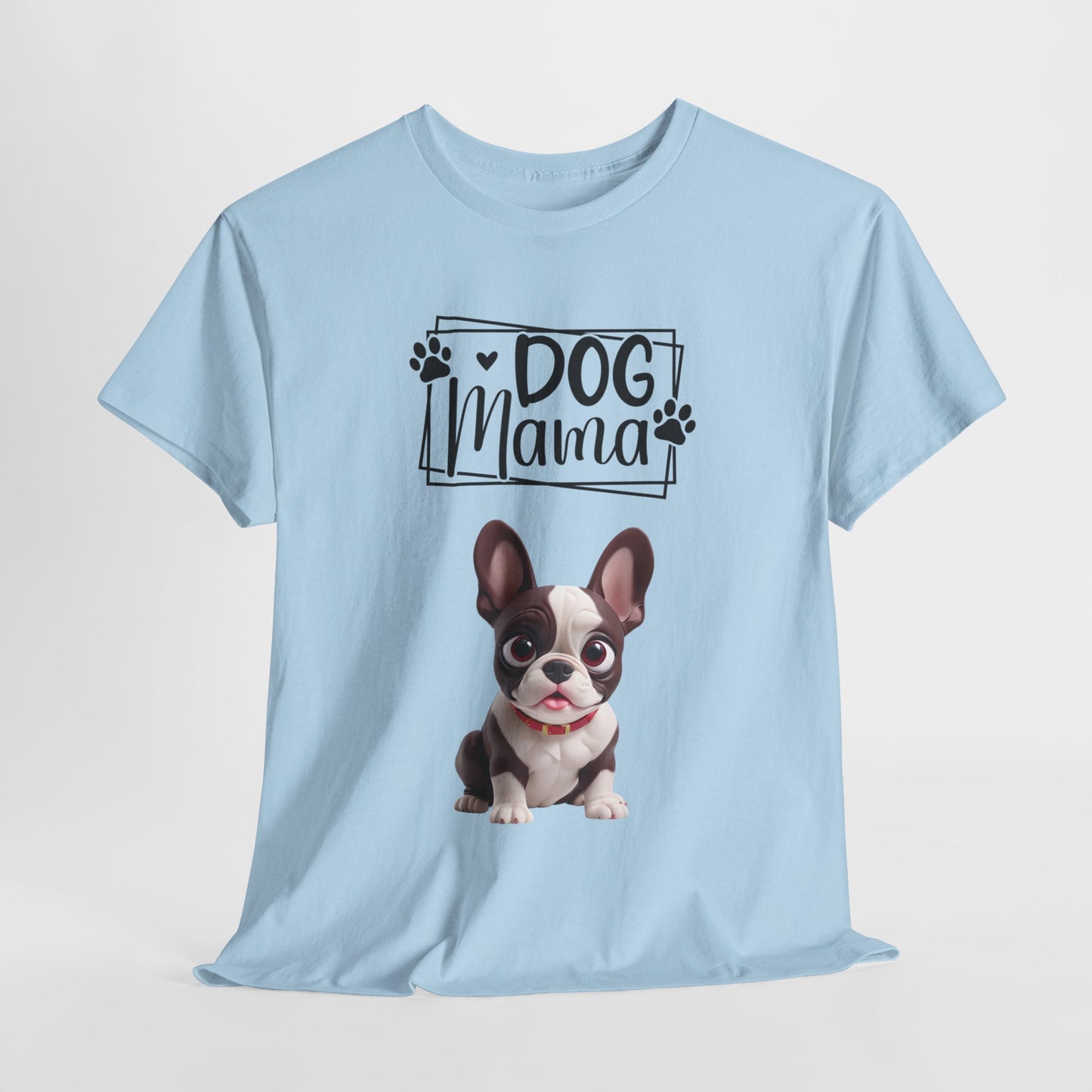 Dog Mama Colourful Dog Shirt Funny Unisex Heavy Cotton T-Shirt