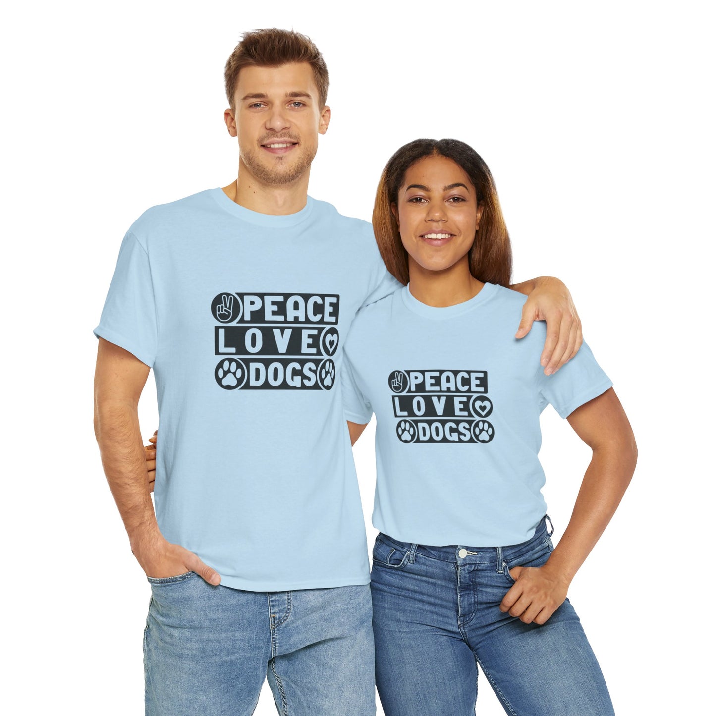 Peace Love Dogs Unisex Heavy Cotton Tee
