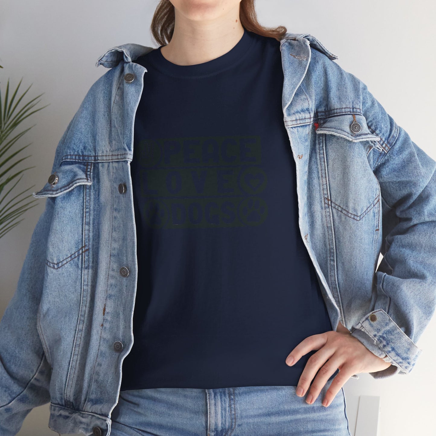 Peace Love Dogs Unisex Heavy Cotton Tee