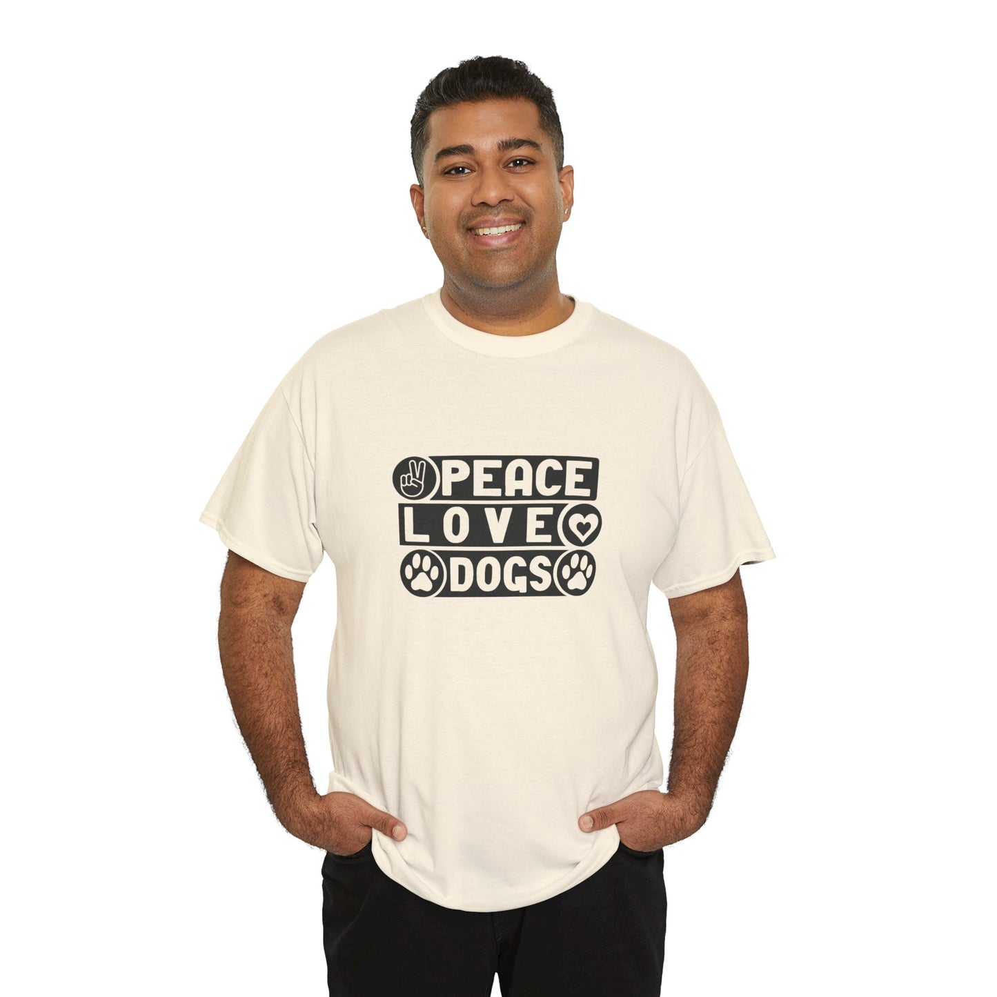 Peace Love Dogs Unisex Heavy Cotton Tee
