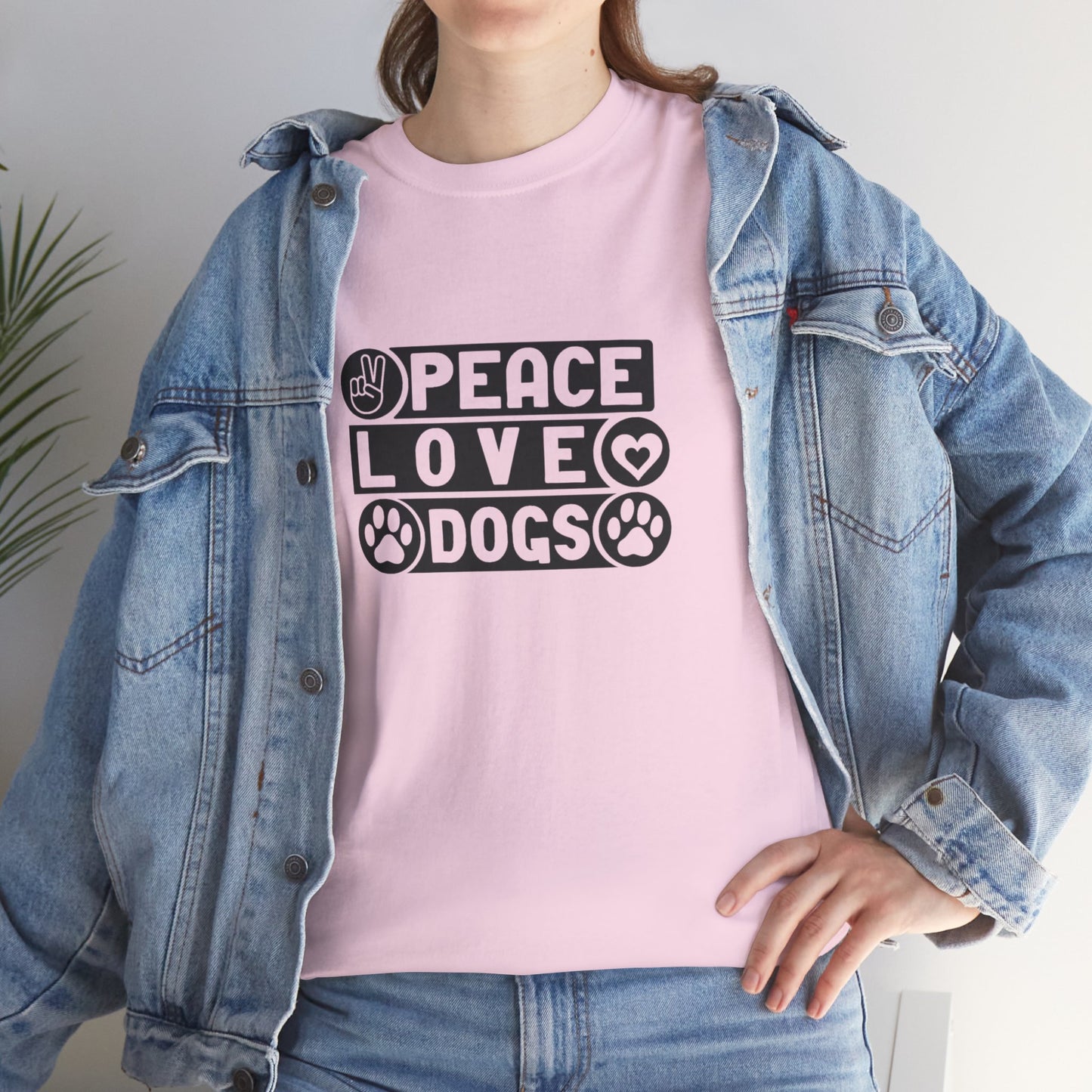 Peace Love Dogs Unisex Heavy Cotton Tee