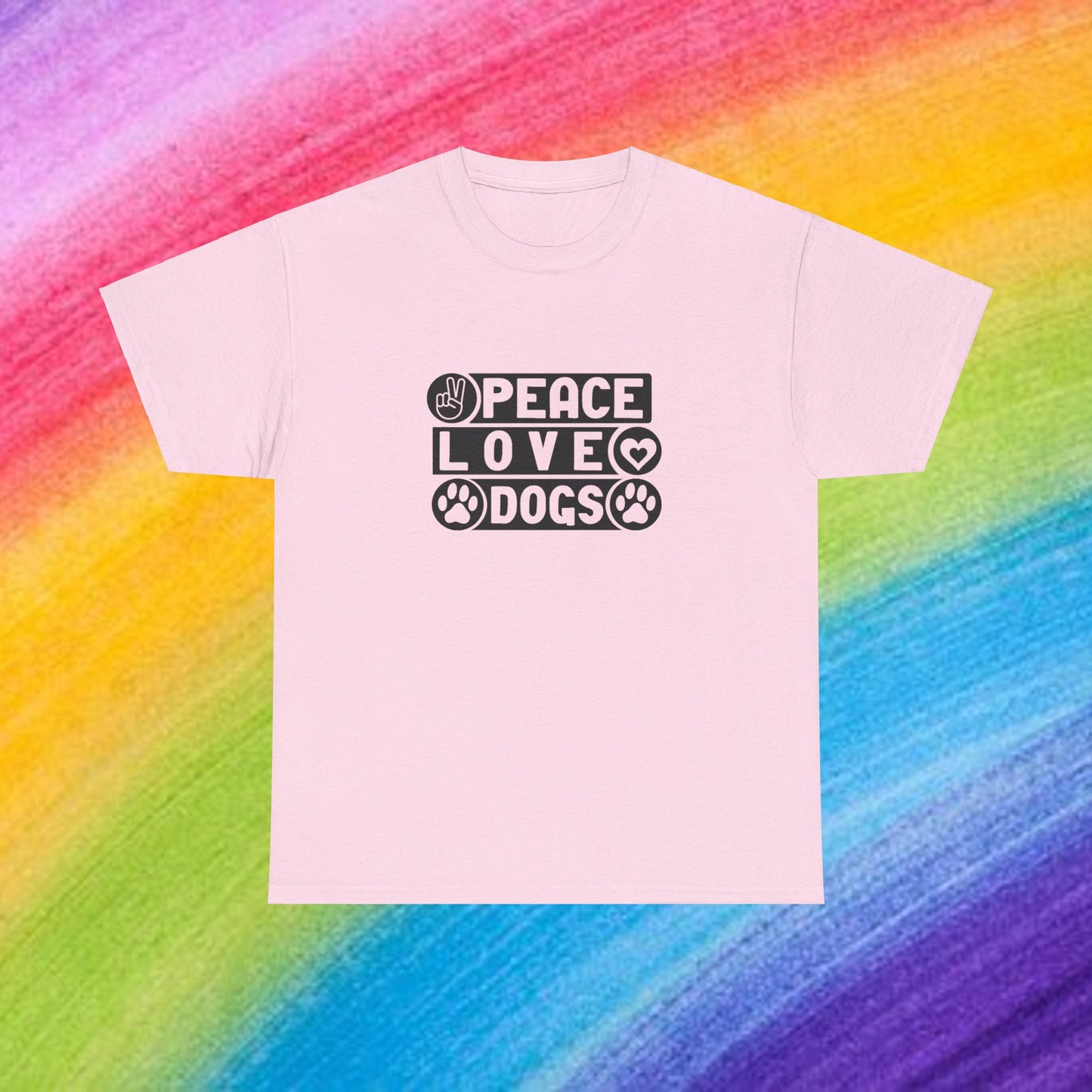 Peace Love Dogs Unisex Heavy Cotton Tee