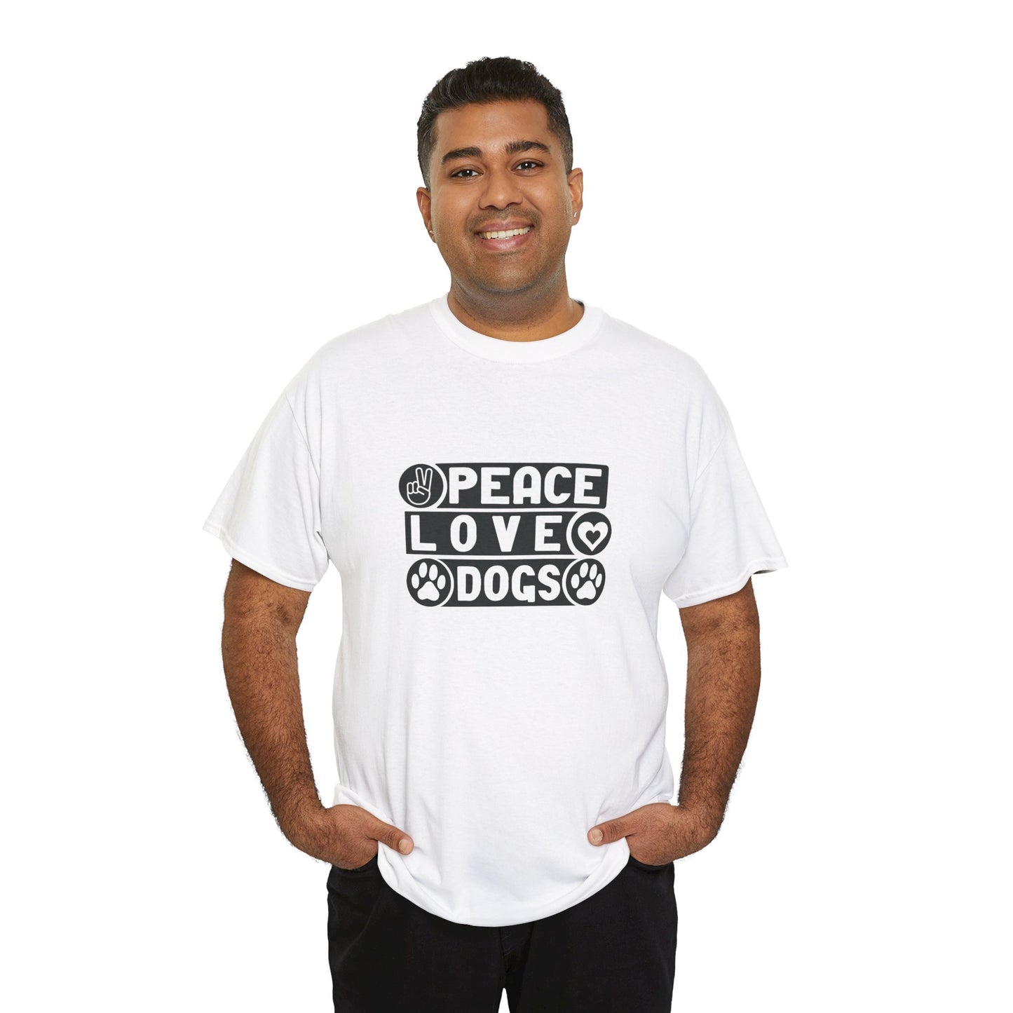 Peace Love Dogs Unisex Heavy Cotton Tee