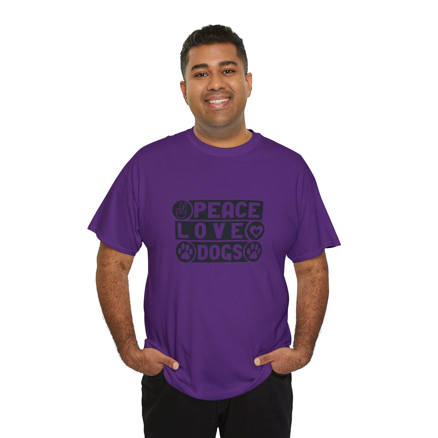 Peace Love Dogs Unisex Heavy Cotton Tee