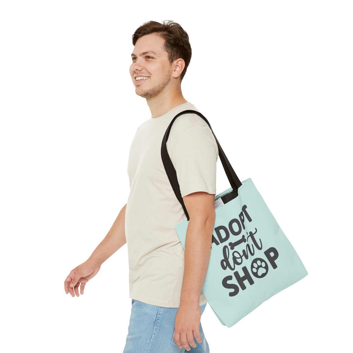 Adopt Don't Shop Tote Bag – Rescue Pet Advocacy Reusable Shopper
