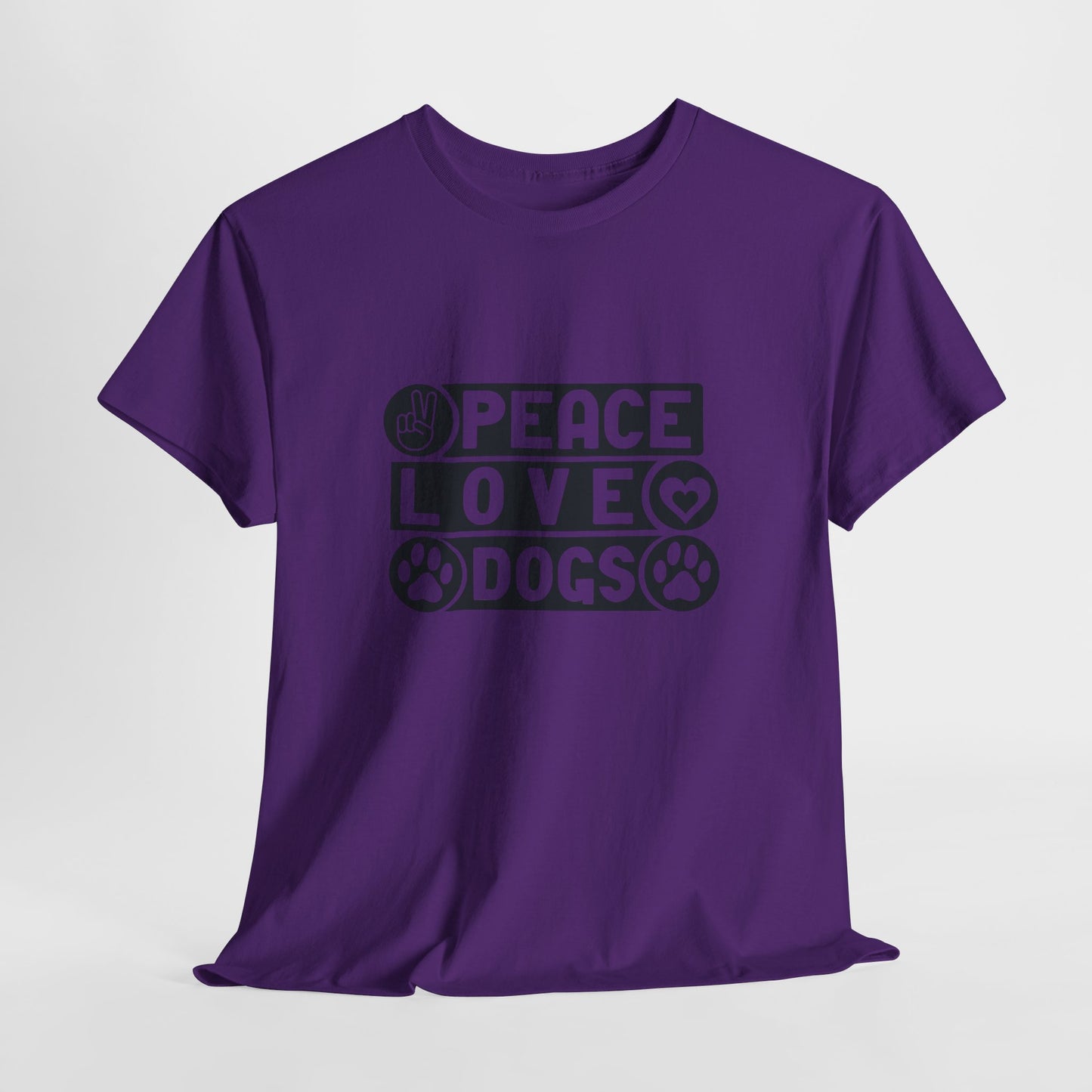 Peace Love Dogs  Unisex Heavy Cotton Tee