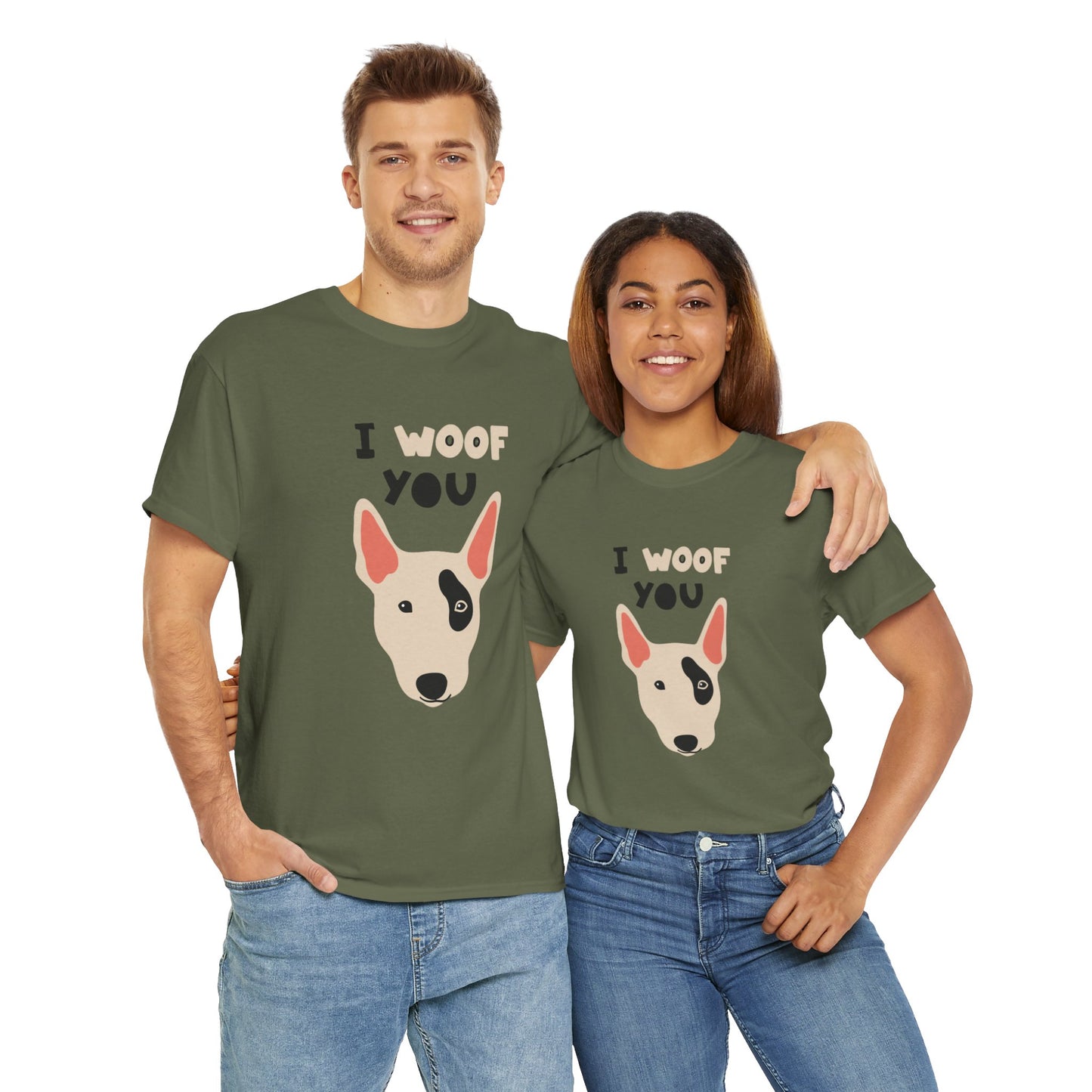 I woof you  Unisex Heavy Cotton Tee