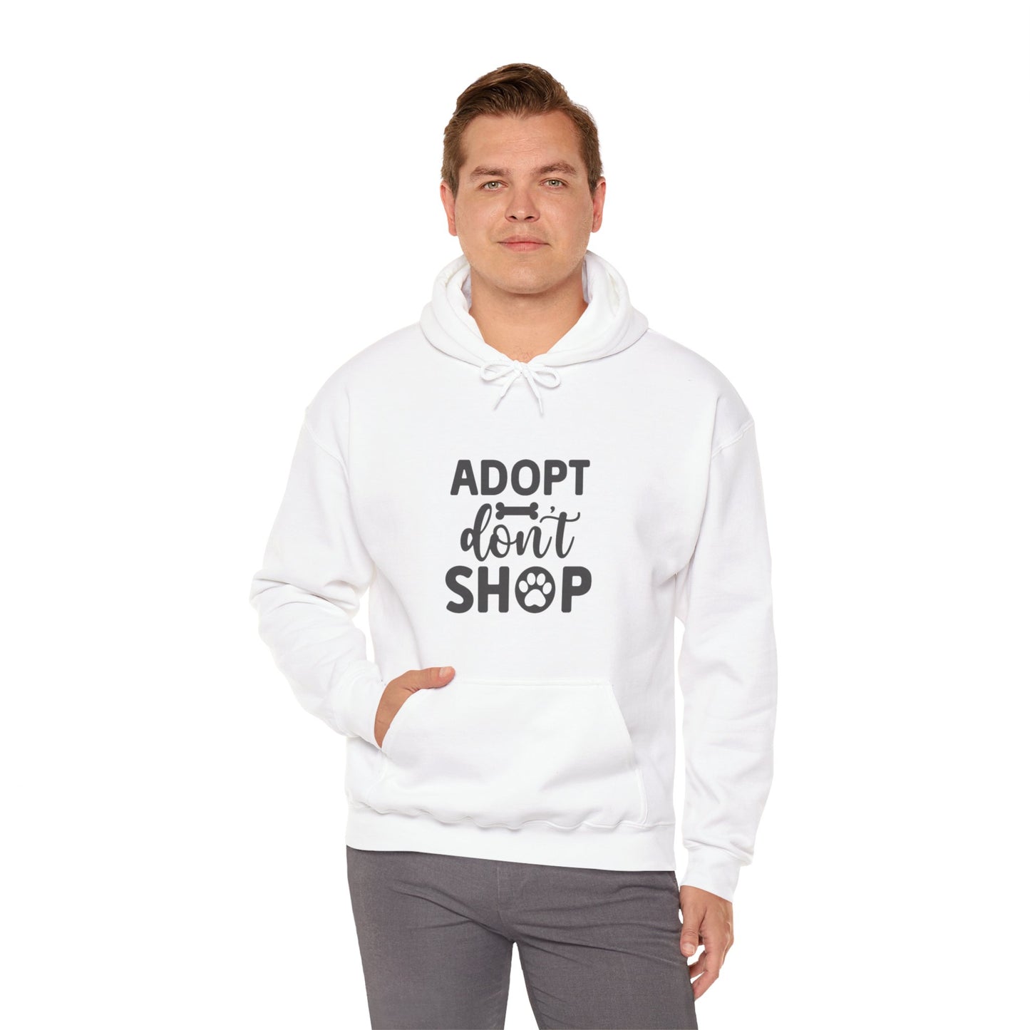 Adopt don't shop. Unisex Heavy Blend™ Hooded Sweatshirt