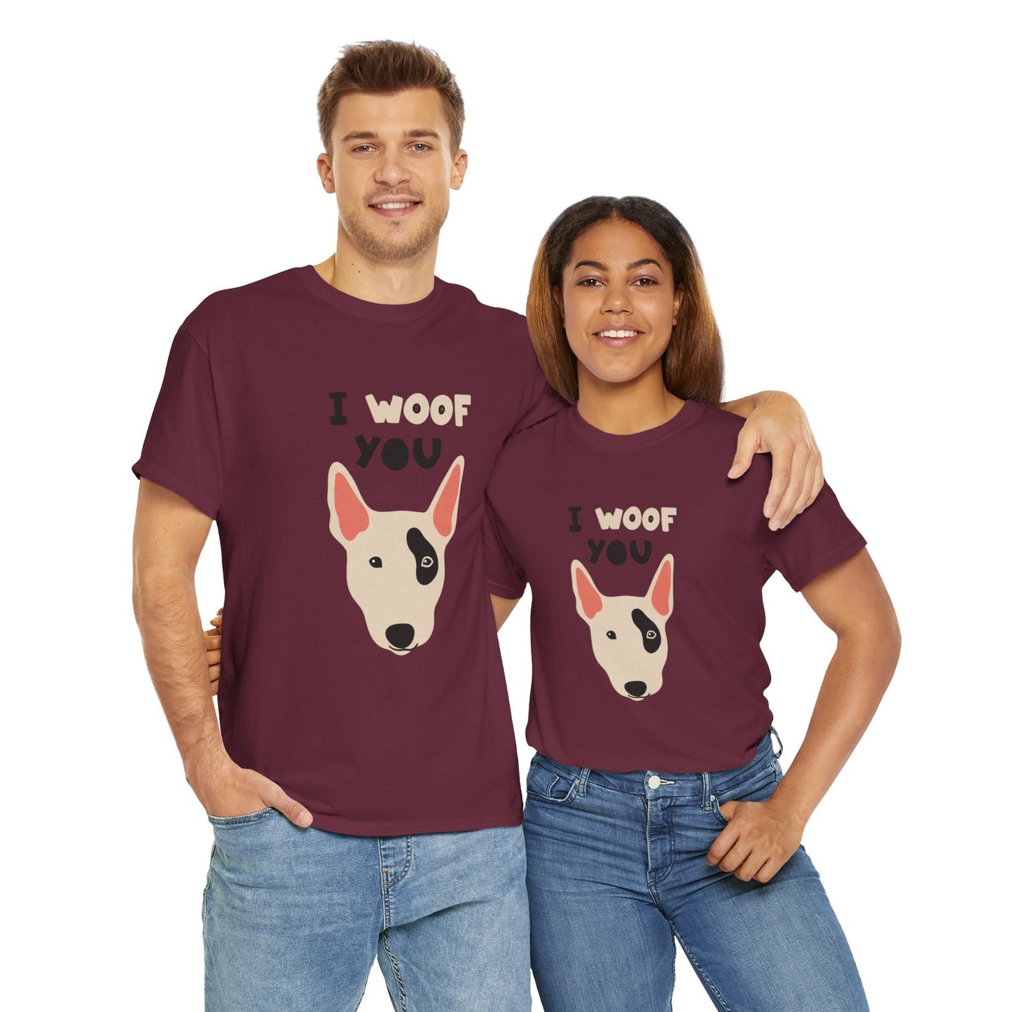 I woof you  Unisex Heavy Cotton Tee