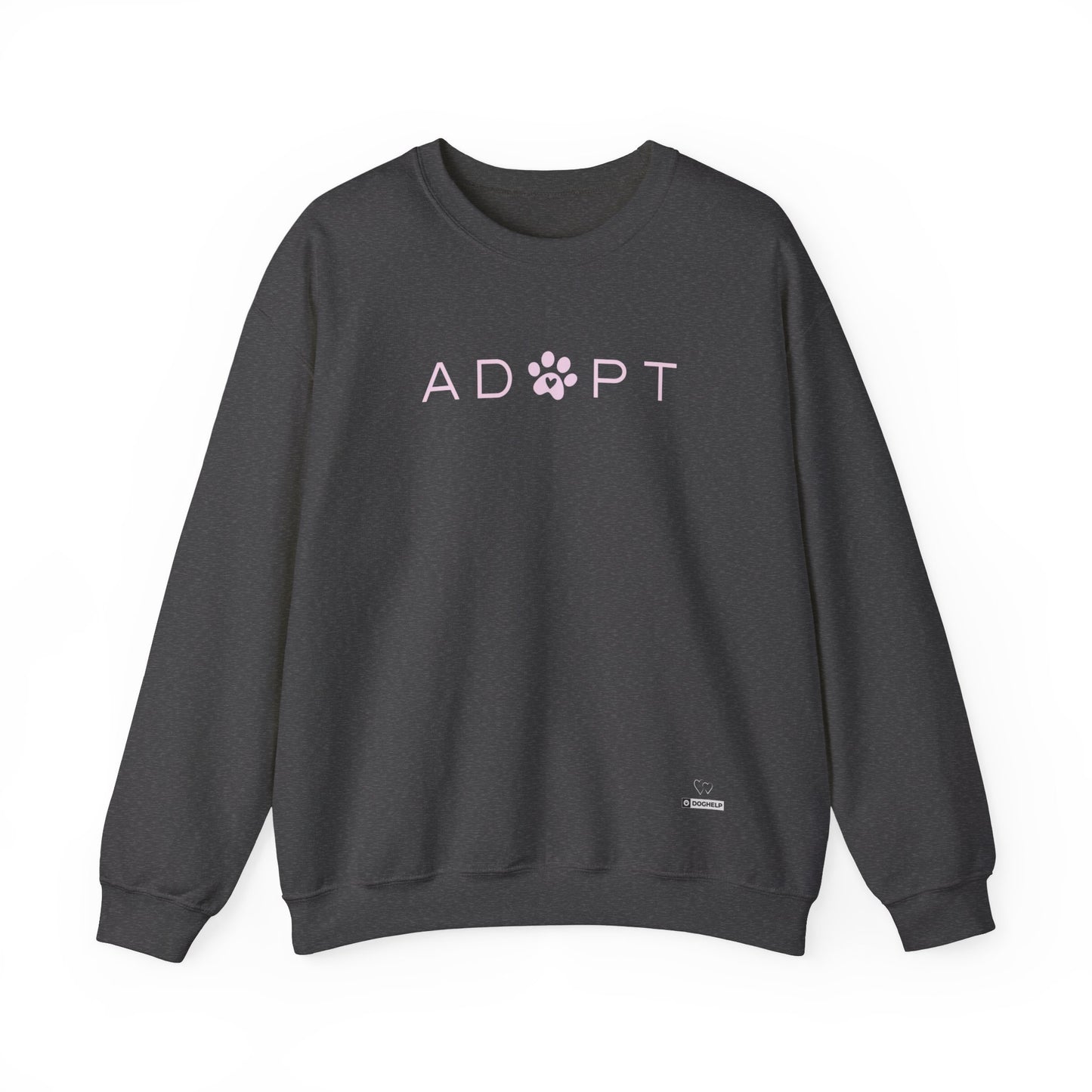 Adopt Rescue Dog Sweater Tierschutz Statement Piece Unisex Heavy Blend™ Crewneck Sweatshirt