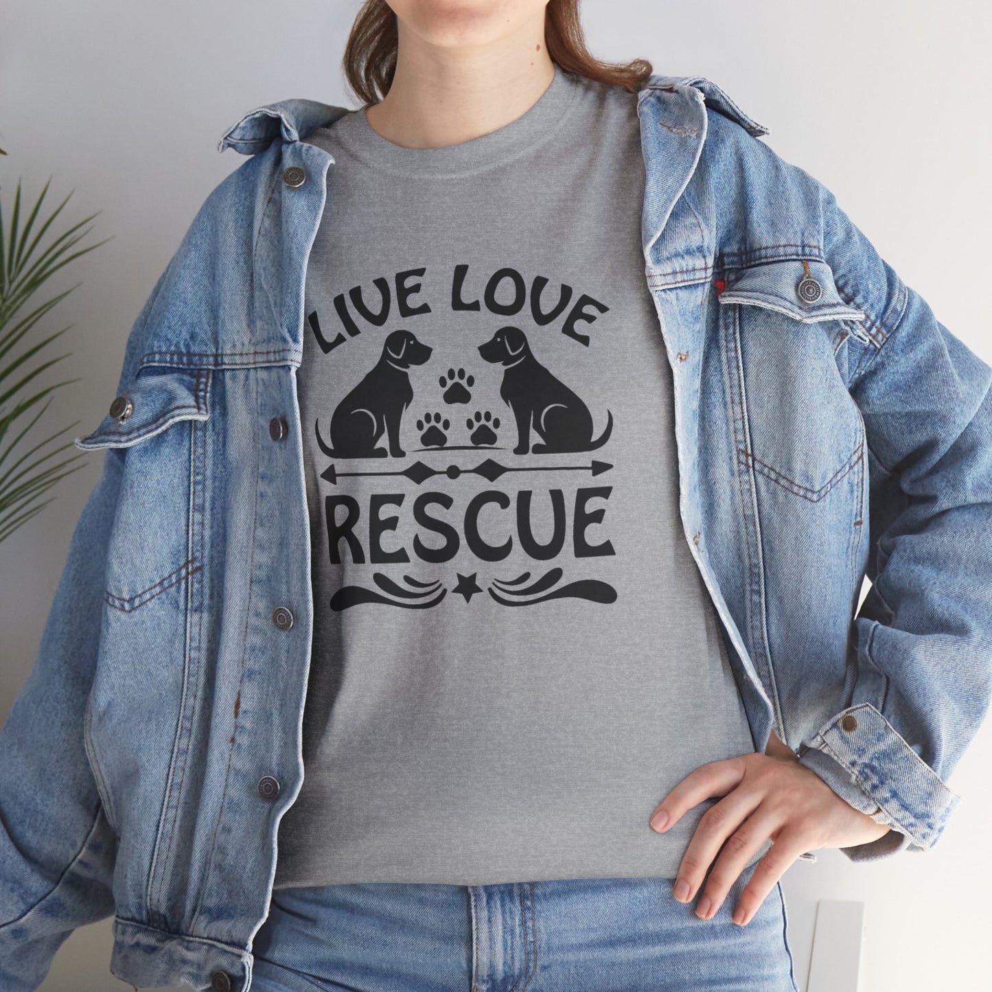 Live Love Rescue Unisex Heavy Cotton Tee