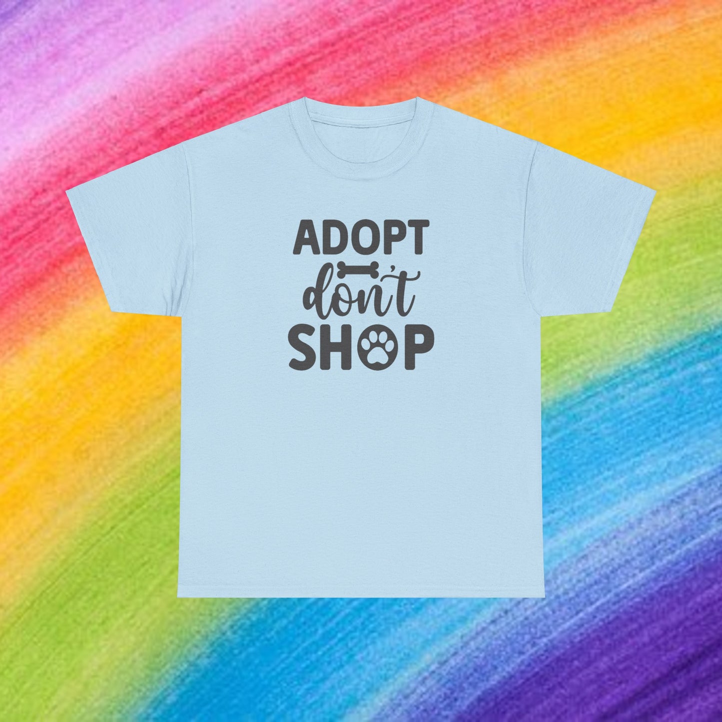 Adopt don't shop Unisex Heavy Cotton Tee