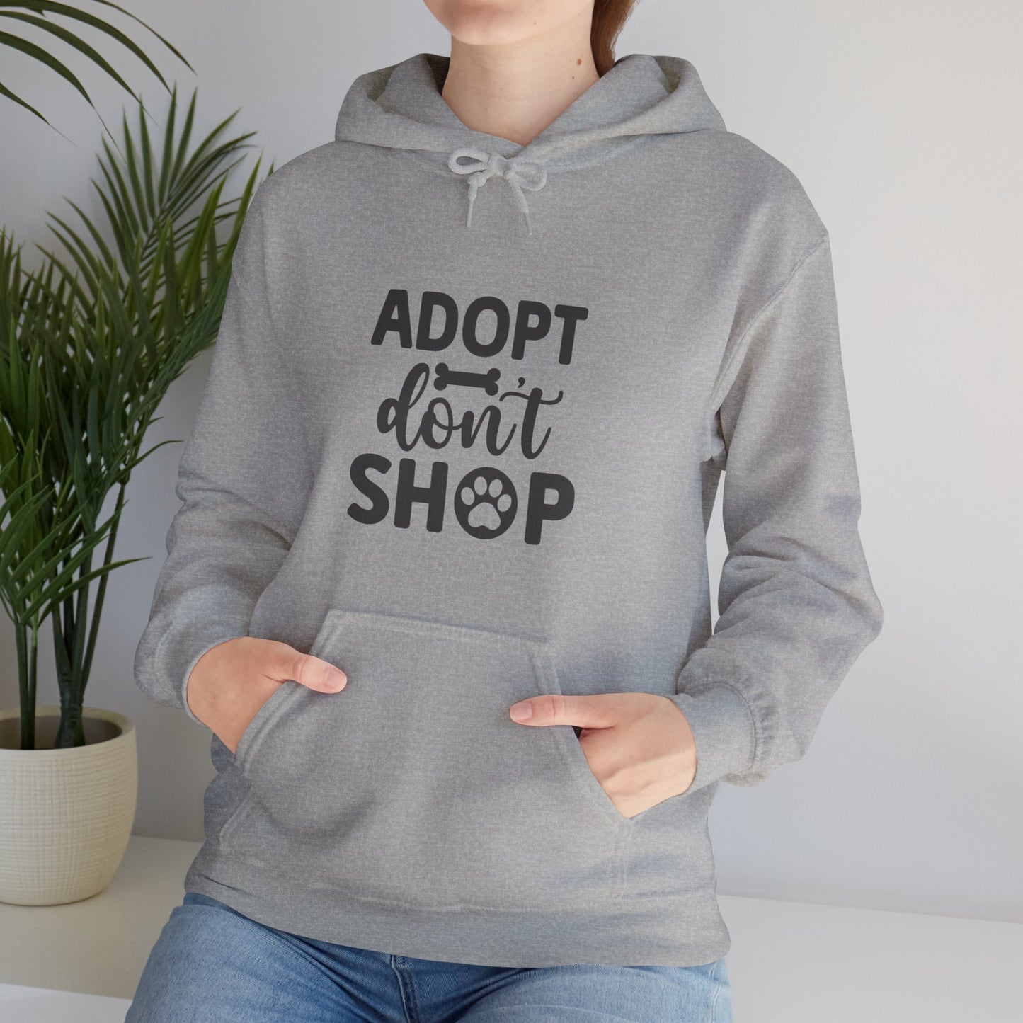 Adopt don't shop. Unisex Heavy Blend™ Hooded Sweatshirt