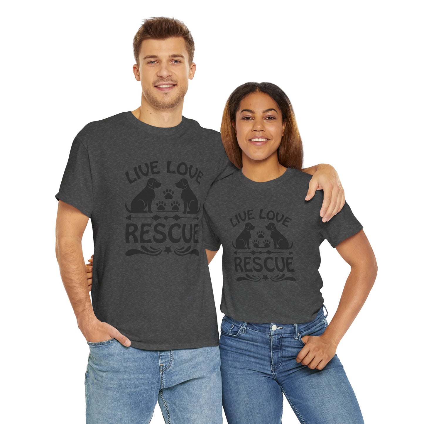 Live Love Rescue Unisex Heavy Cotton Tee