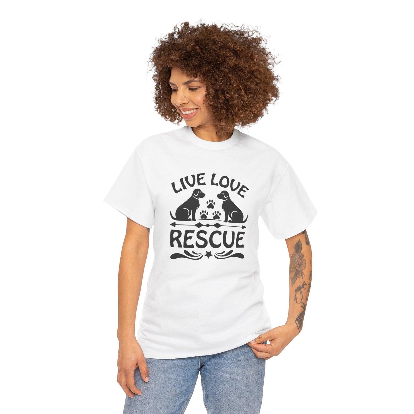 Live Love Rescue Unisex Heavy Cotton Tee