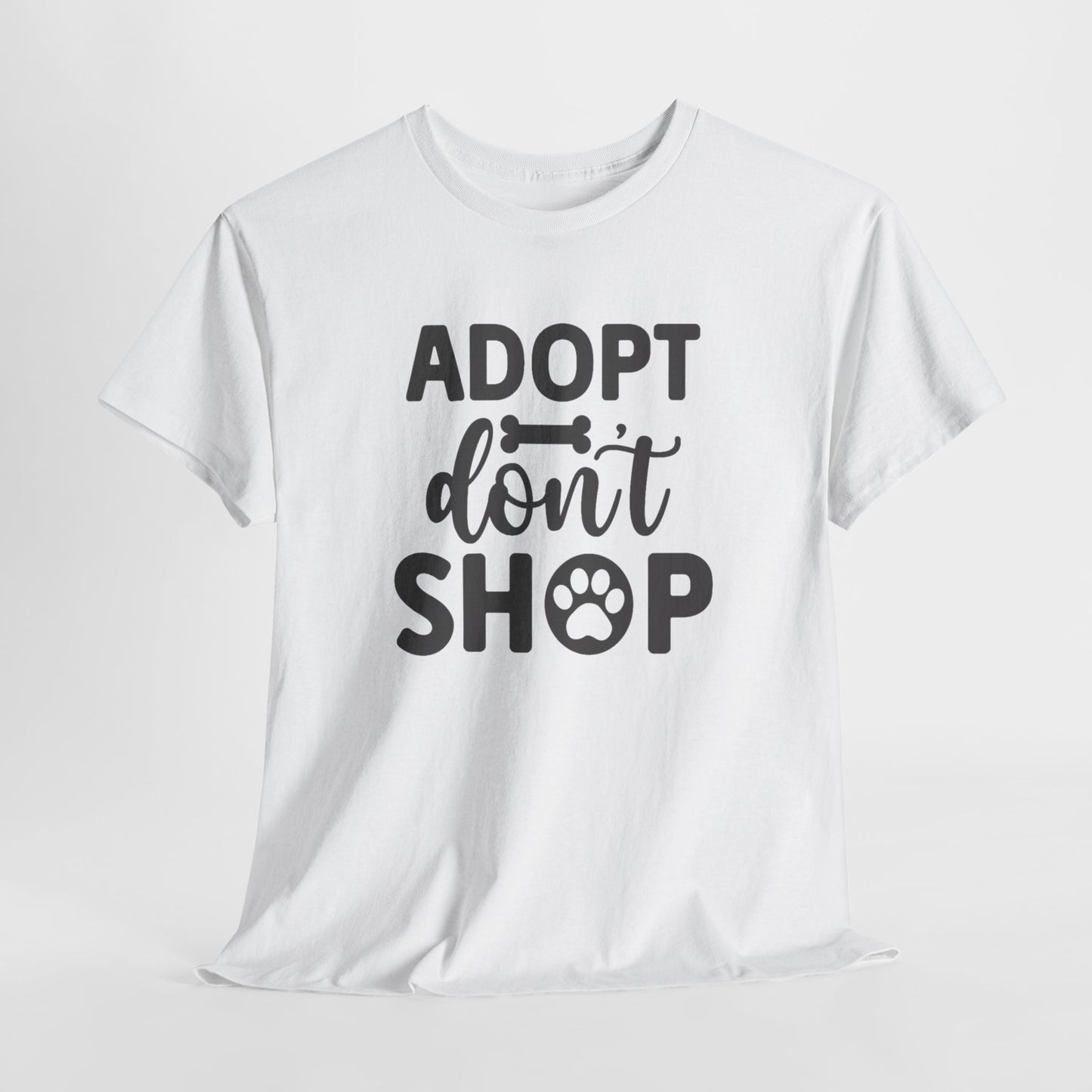 Adopt don't shop Unisex Heavy Cotton Tee