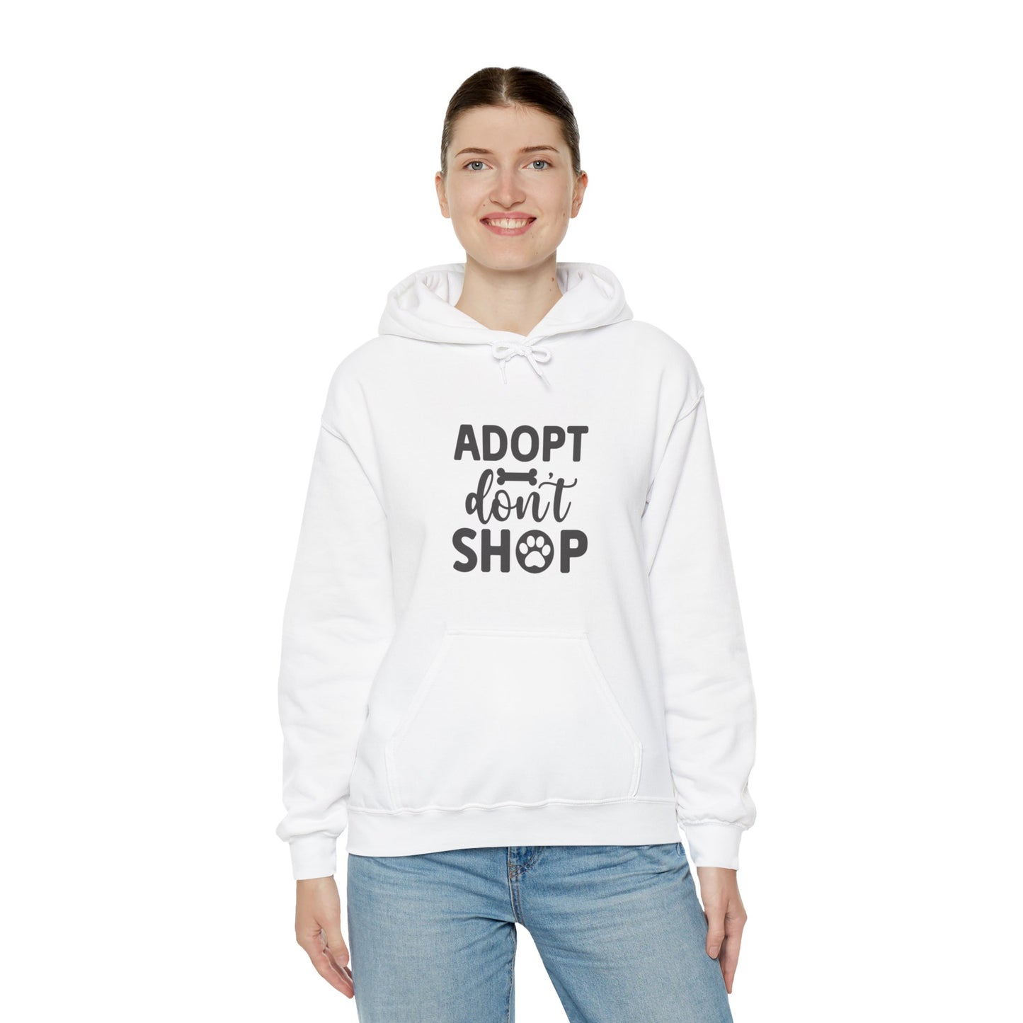 Adopt don't shop. Unisex Heavy Blend™ Hooded Sweatshirt