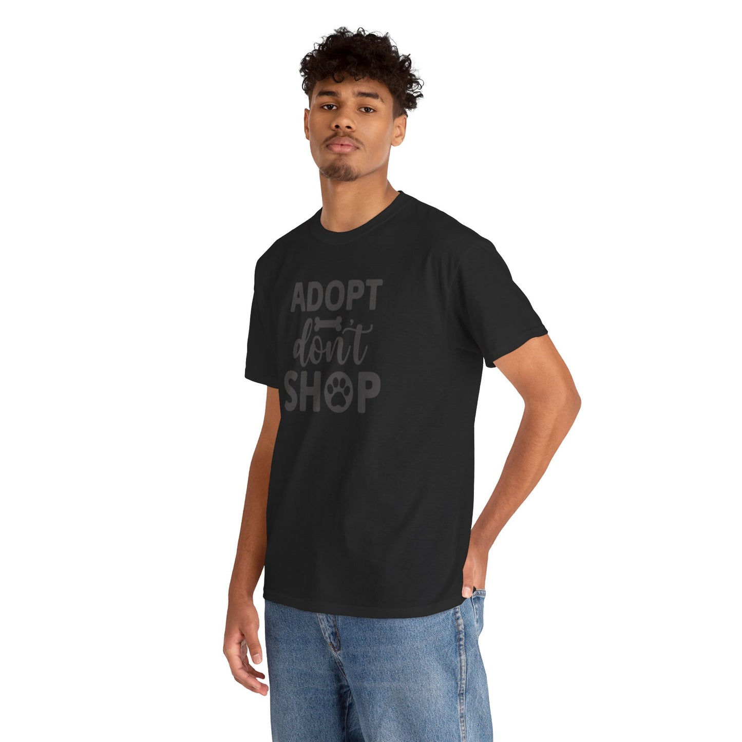 Adopt don't shop Unisex Heavy Cotton Tee