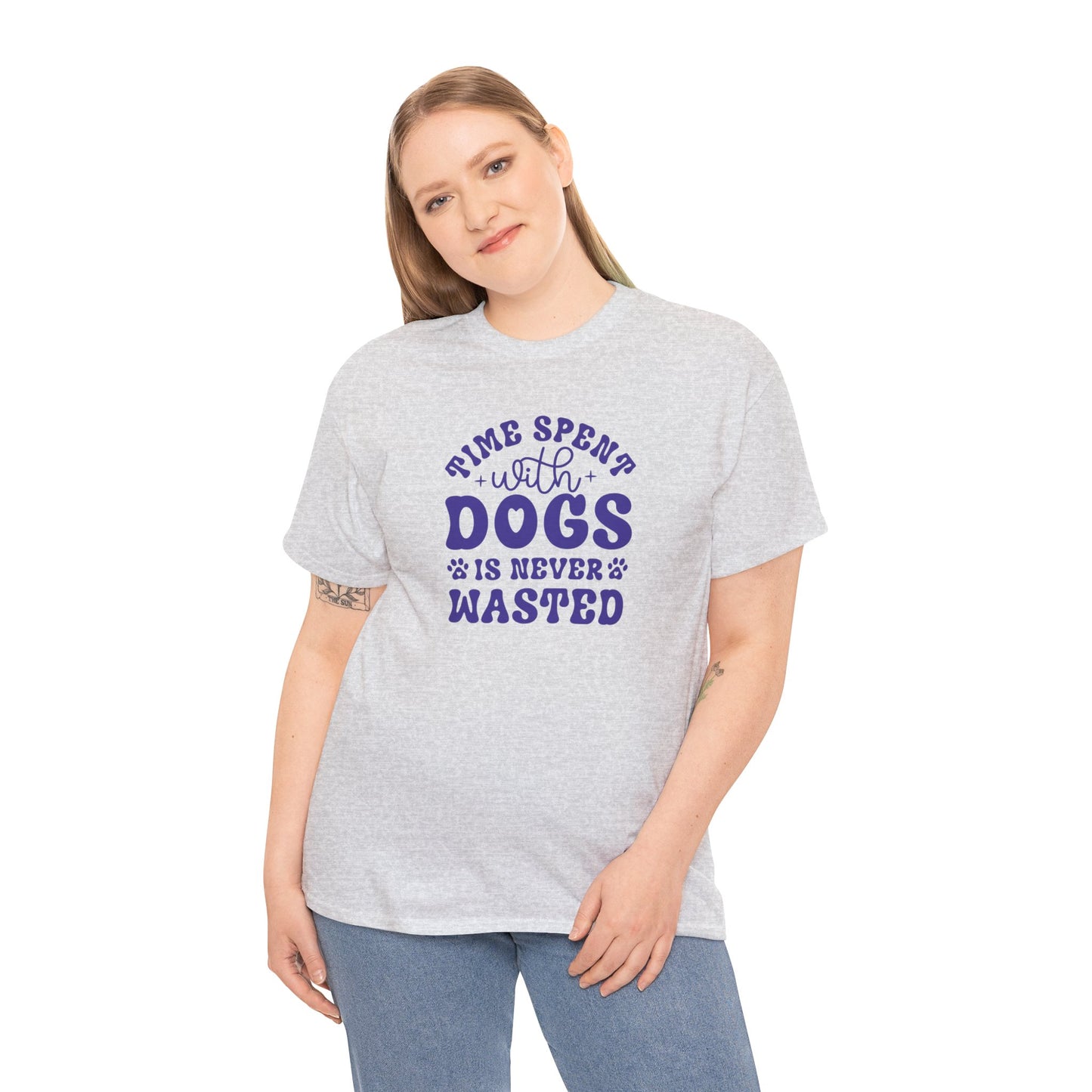 Time spent with Dogs Cute Doglover Shirt Cozy Comfort Colors Unisex Heavy Cotton T-Shirt