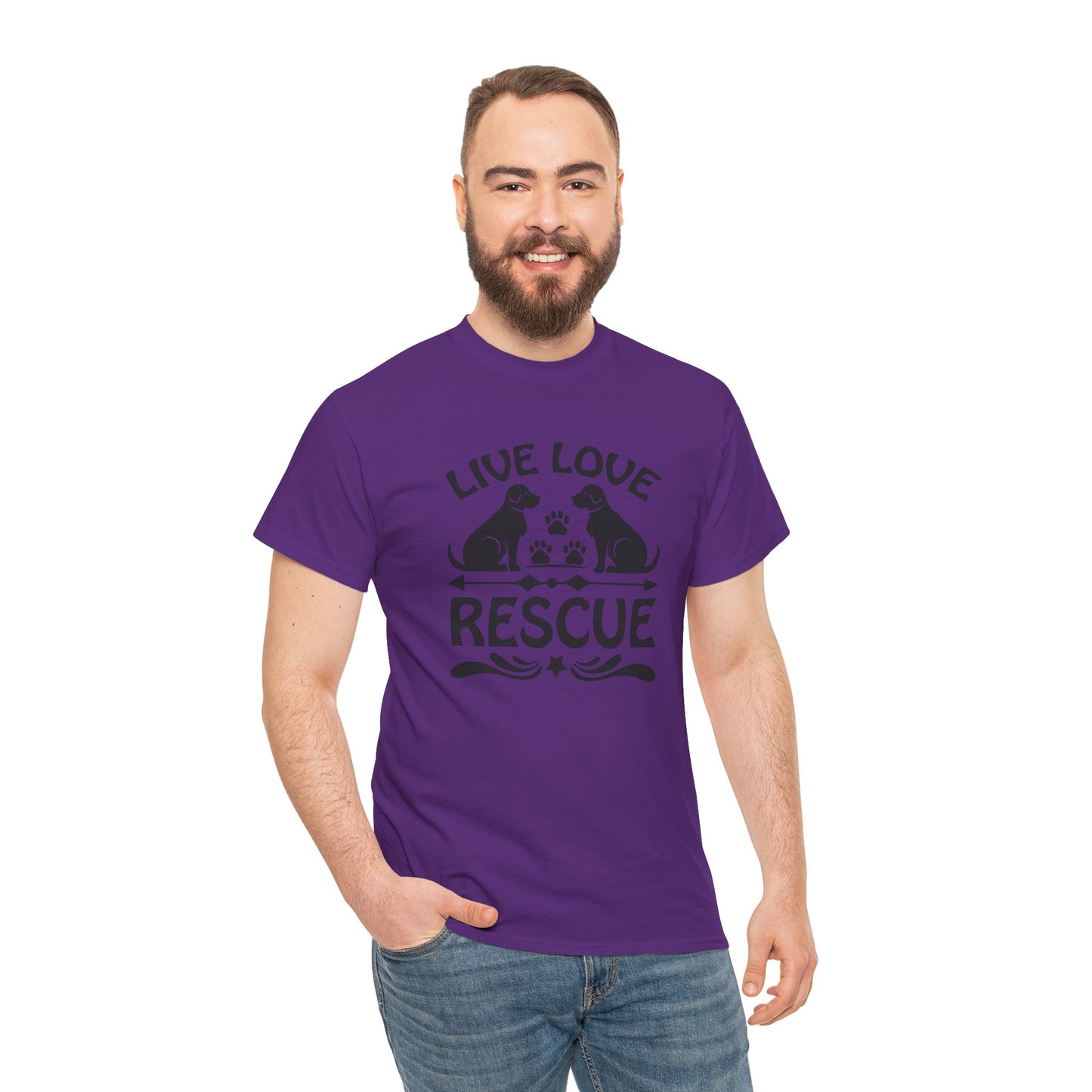 Live Love Rescue Unisex Heavy Cotton Tee