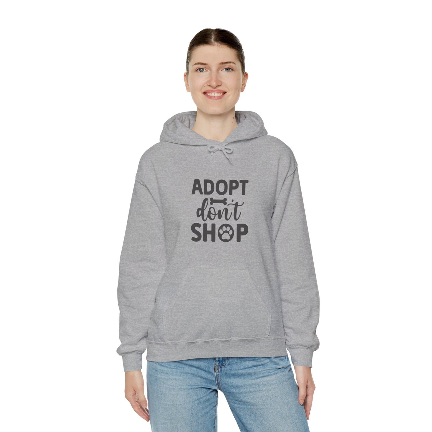 Adopt don't shop. Unisex Heavy Blend™ Hooded Sweatshirt