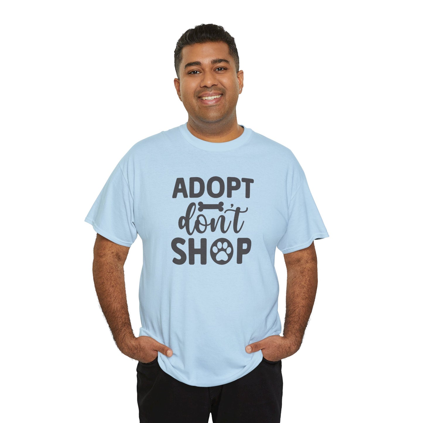 Adopt don't shop Unisex Heavy Cotton Tee