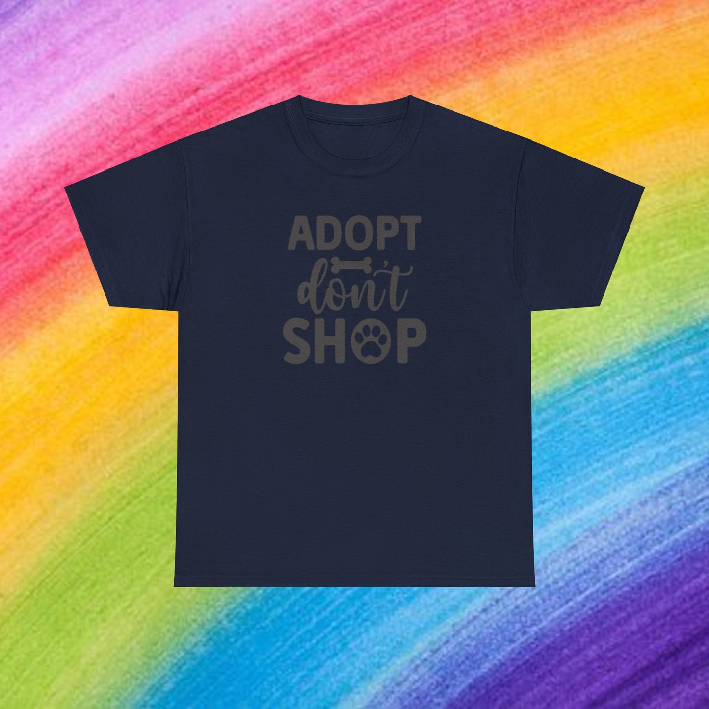 Adopt don't shop Unisex Heavy Cotton Tee