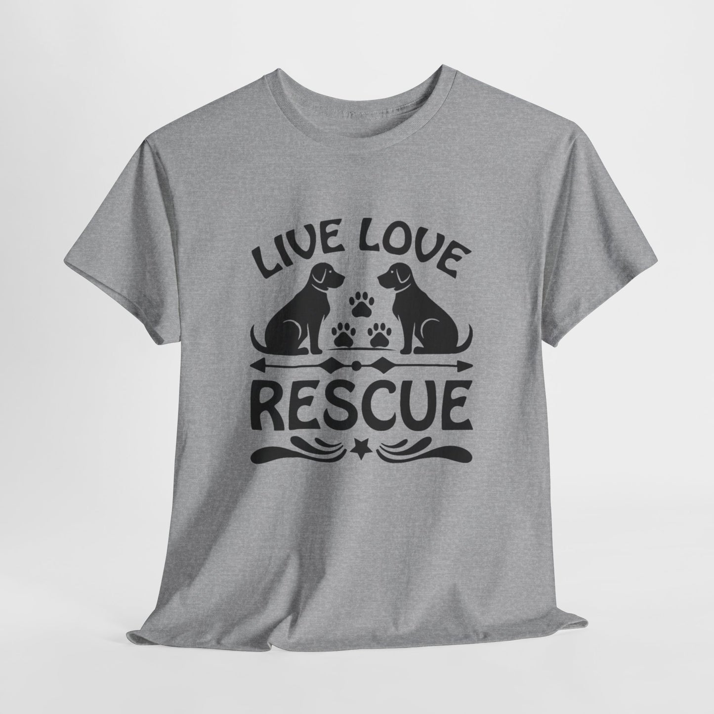 Live Love Rescue Unisex Heavy Cotton Tee