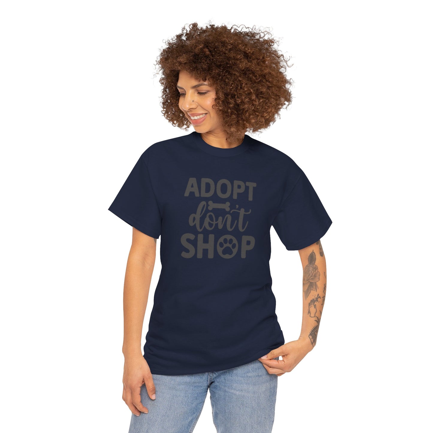 Adopt don't shop Unisex Heavy Cotton Tee