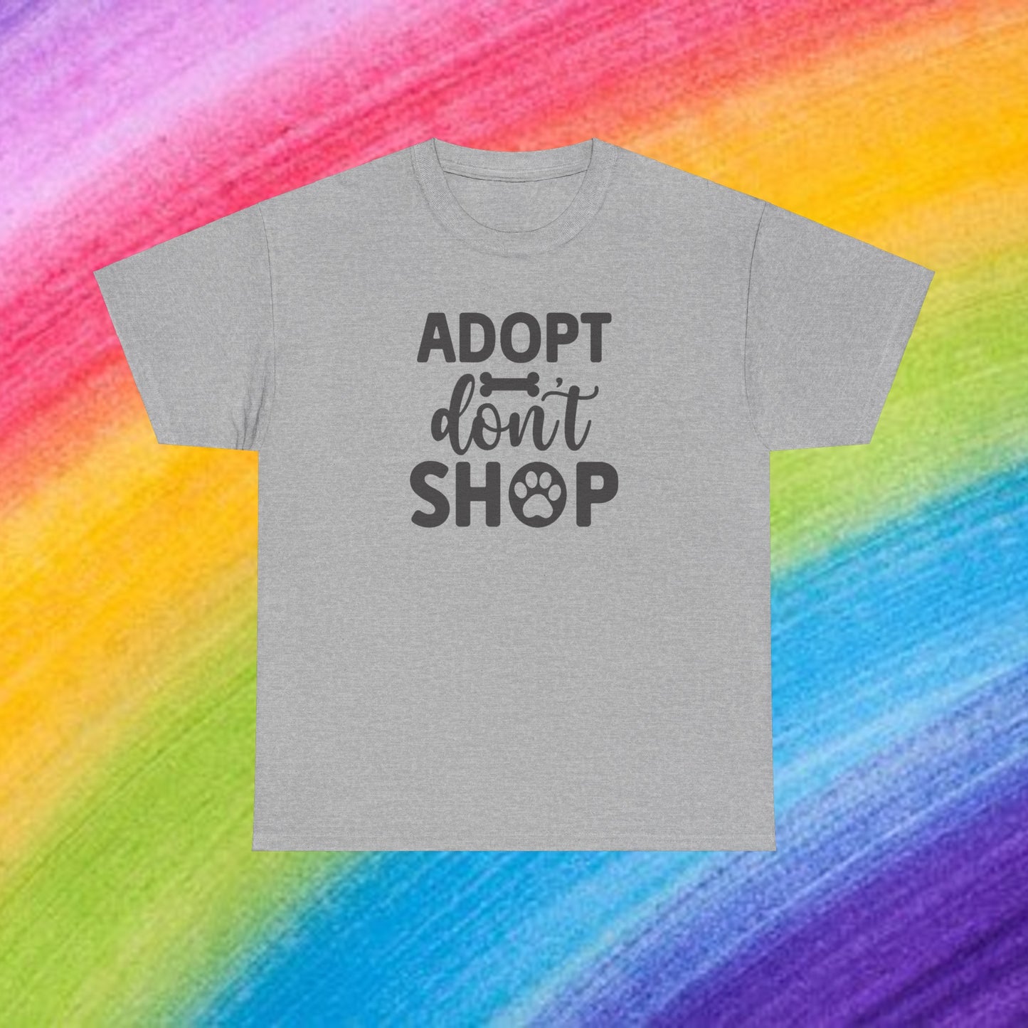 Adopt don't shop Unisex Heavy Cotton Tee