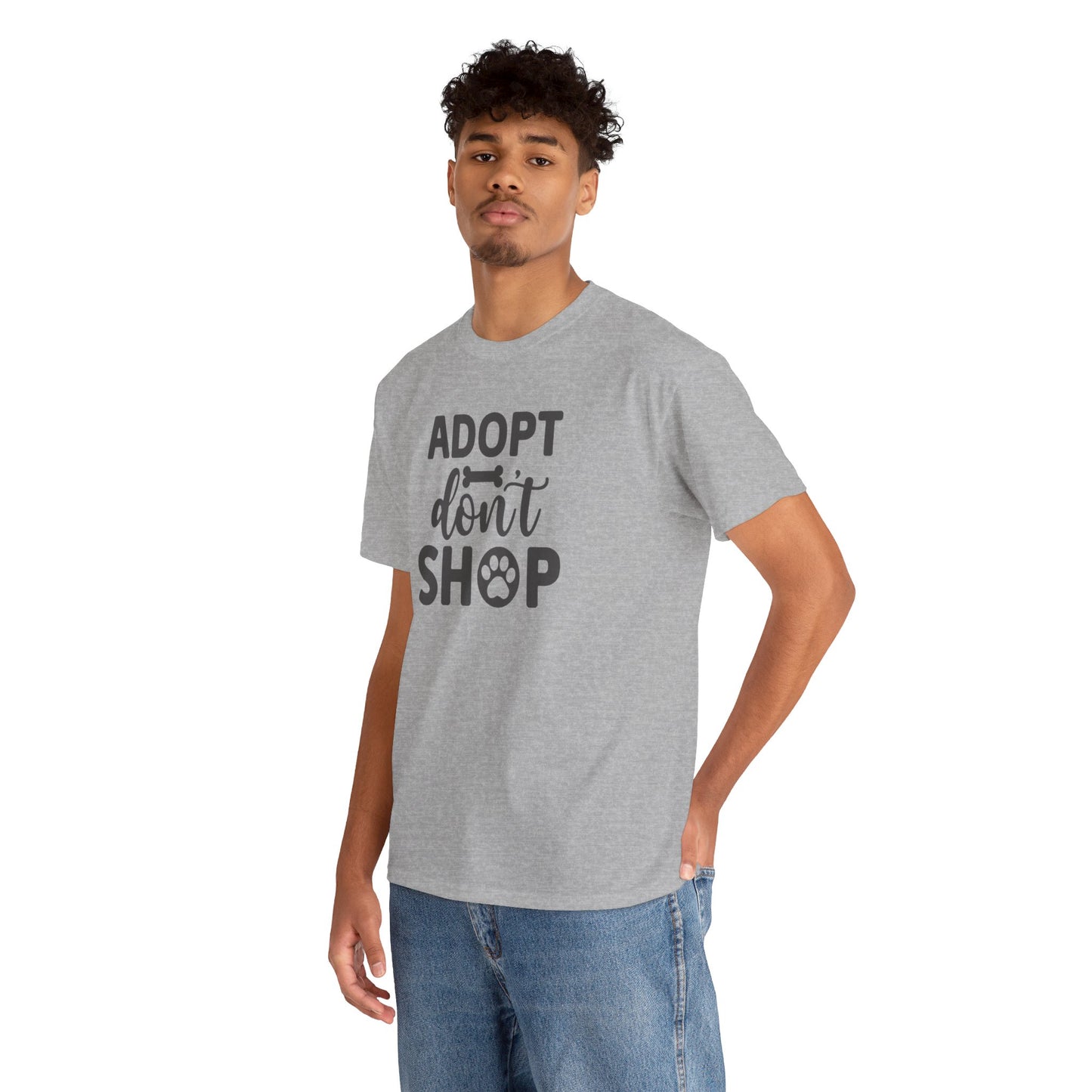 Adopt don't shop Unisex Heavy Cotton Tee