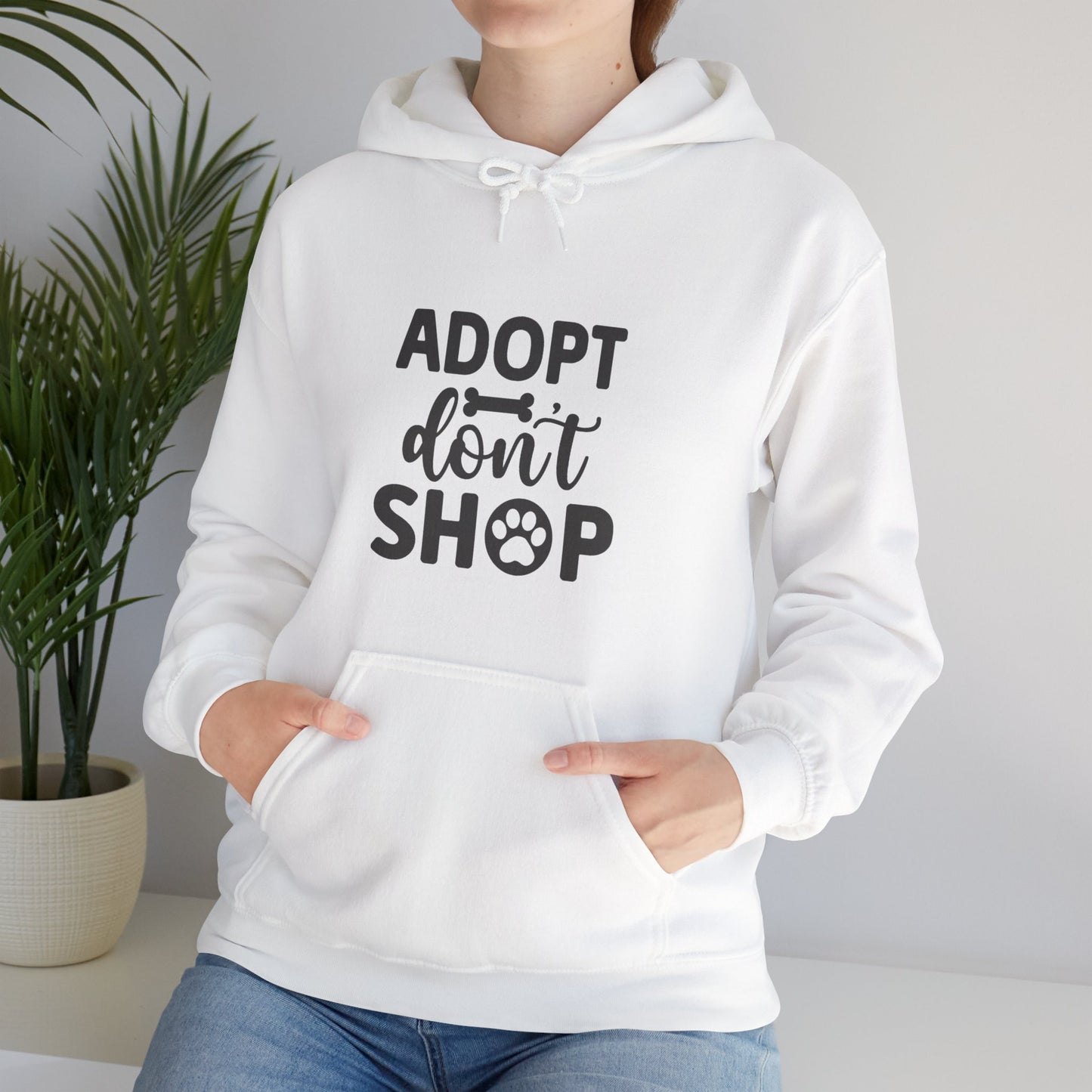 Adopt don't shop. Unisex Heavy Blend™ Hooded Sweatshirt