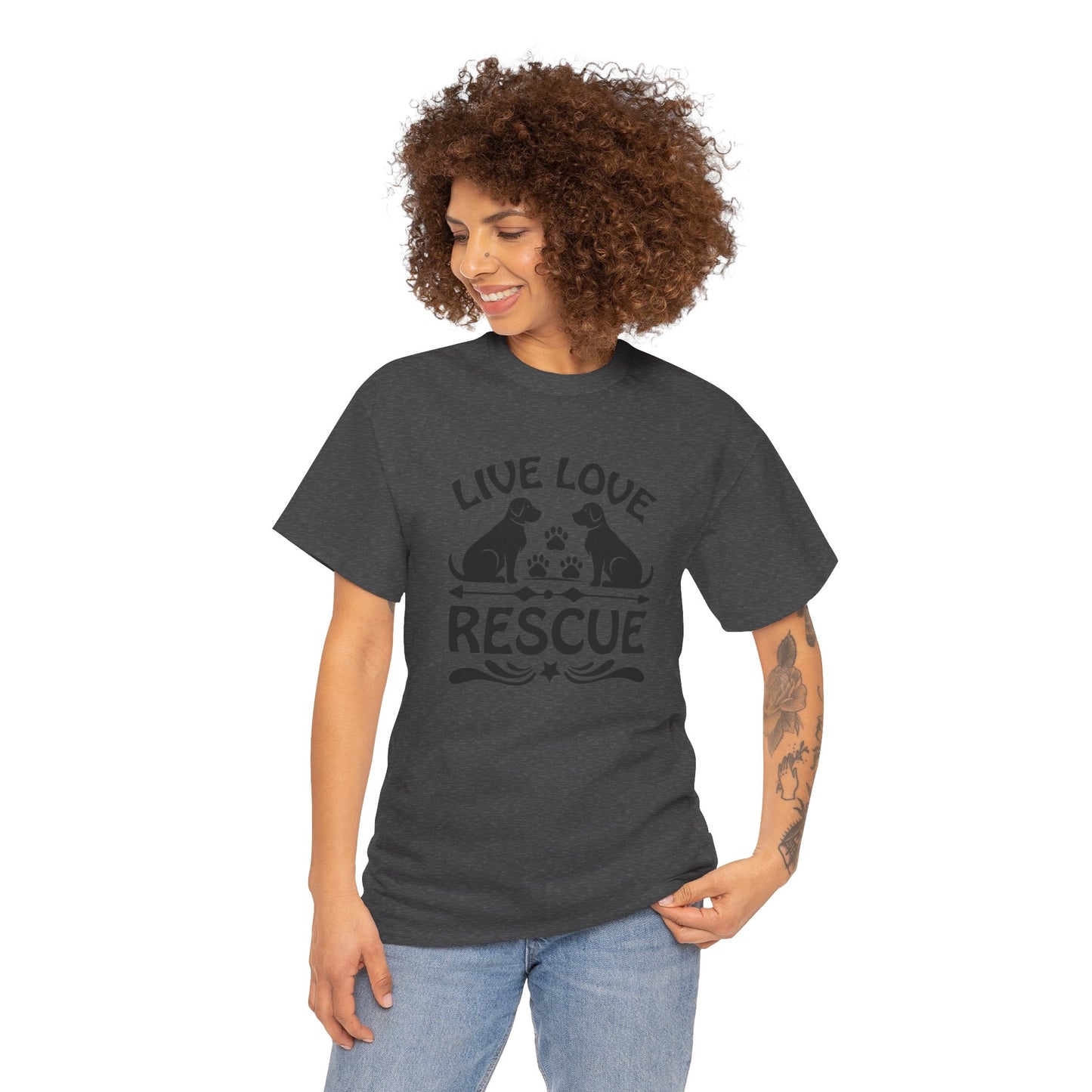 Live Love Rescue Unisex Heavy Cotton Tee