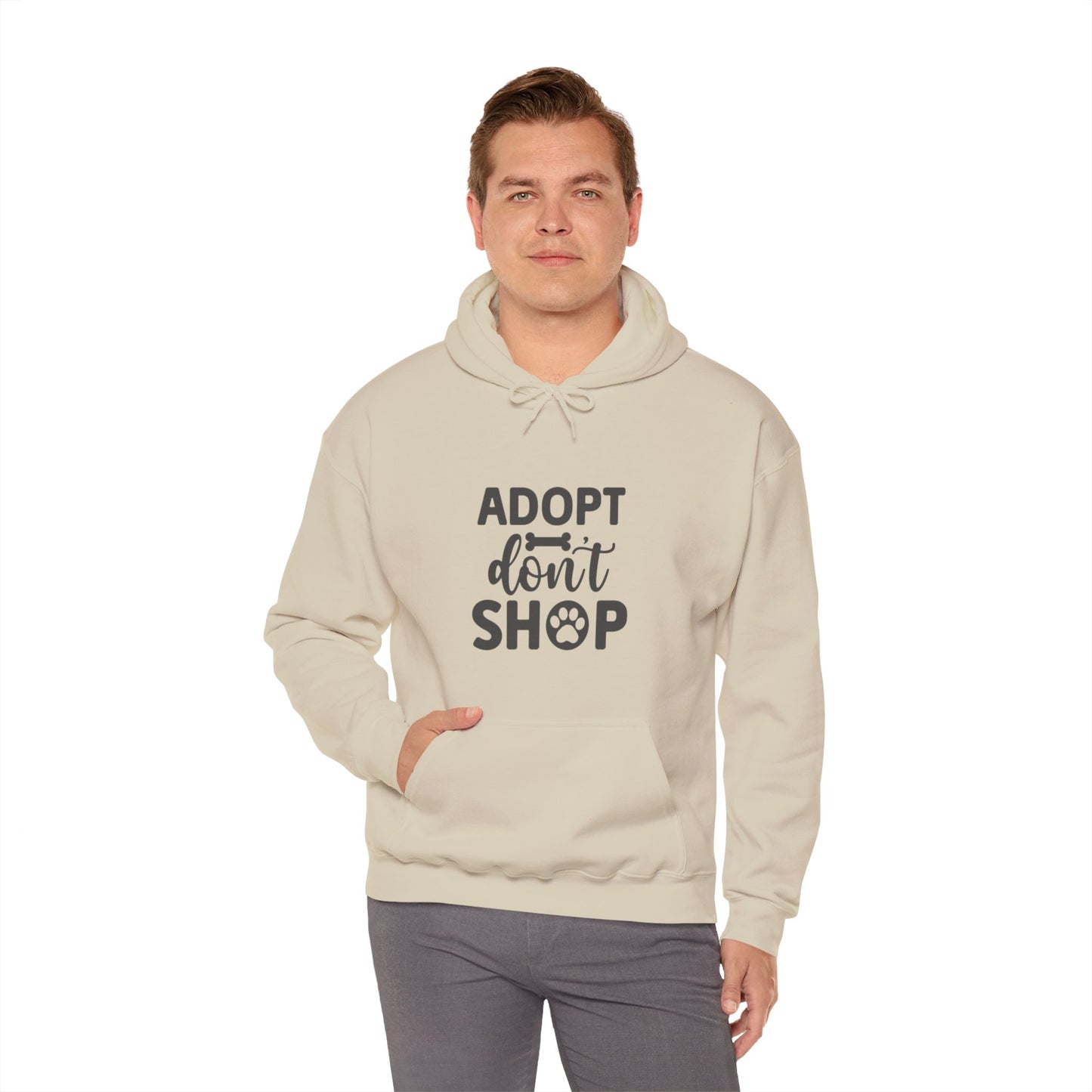 Adopt don't shop. Unisex Heavy Blend™ Hooded Sweatshirt