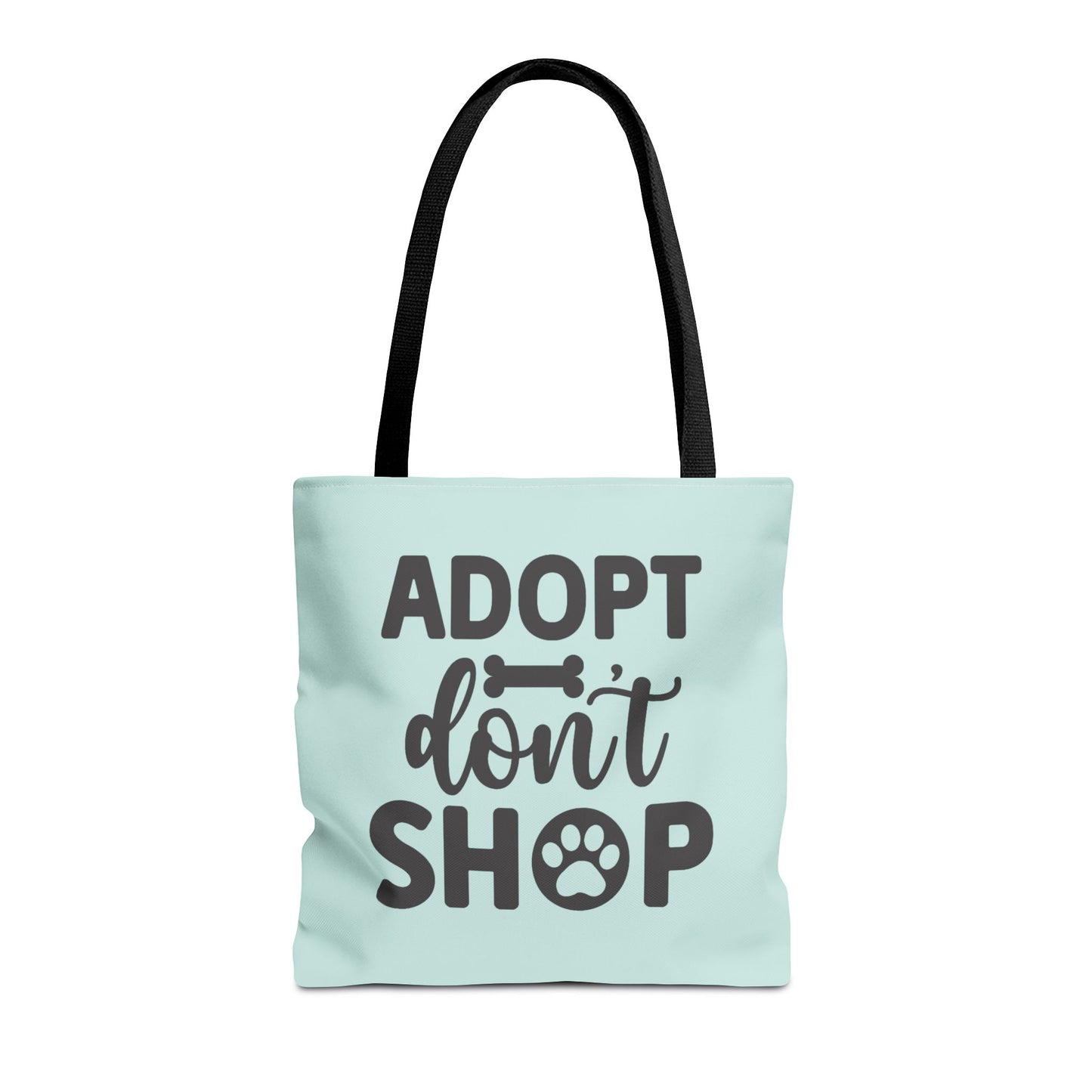 Adopt Don't Shop Tote Bag – Rescue Pet Advocacy Reusable Shopper