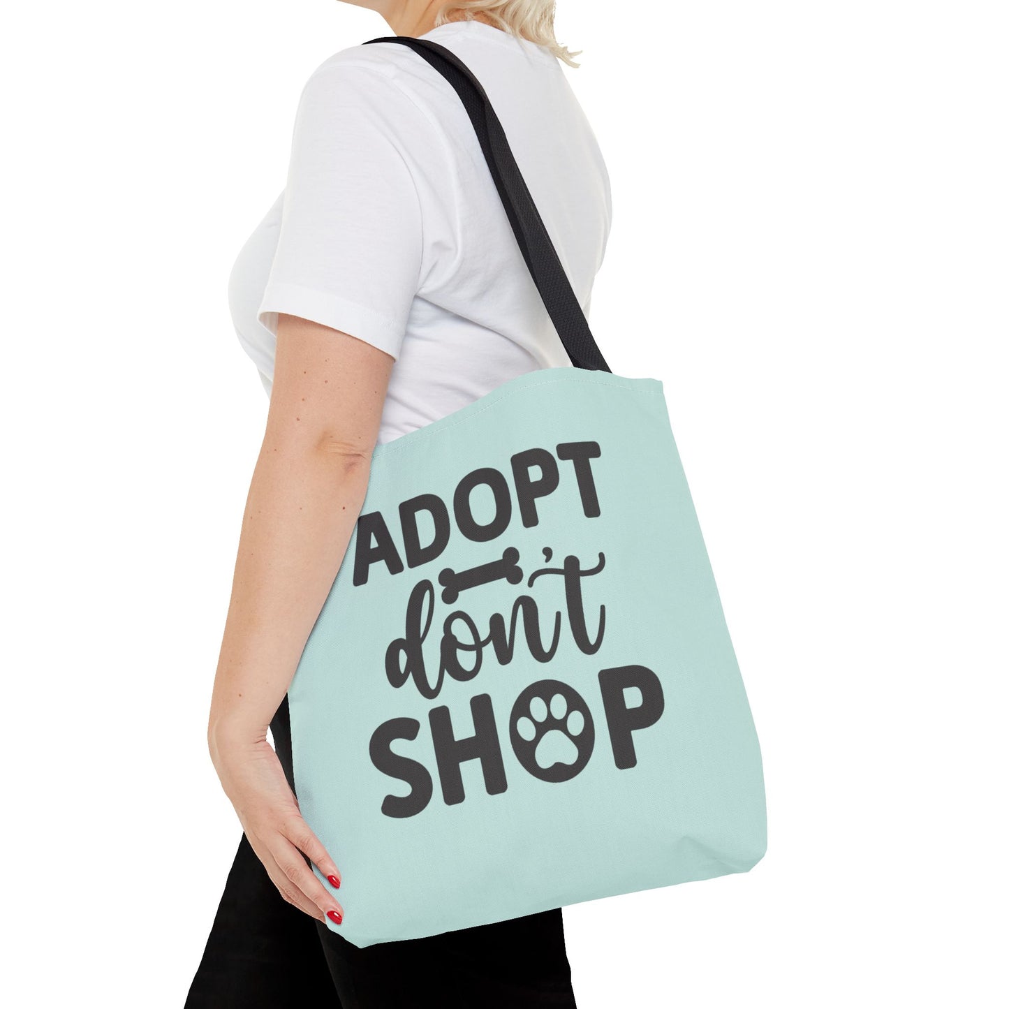Adopt Don't Shop Tote Bag – Rescue Pet Advocacy Reusable Shopper