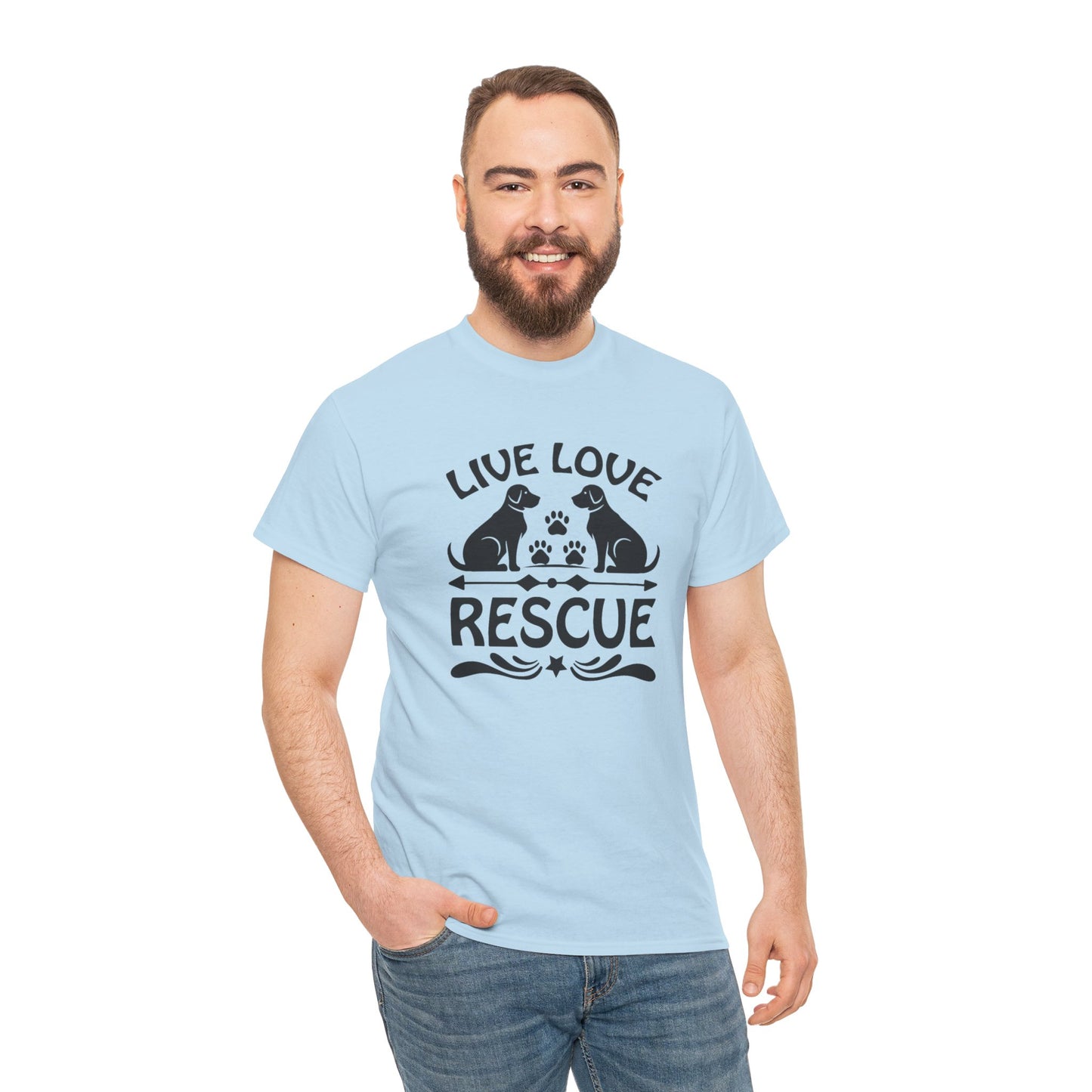 Live Love Rescue Unisex Heavy Cotton Tee