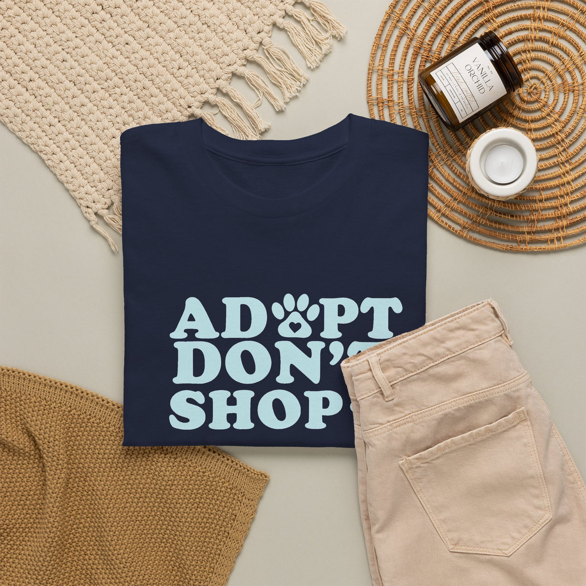 Adopt don't shop Unisex Heavy Cotton Tee