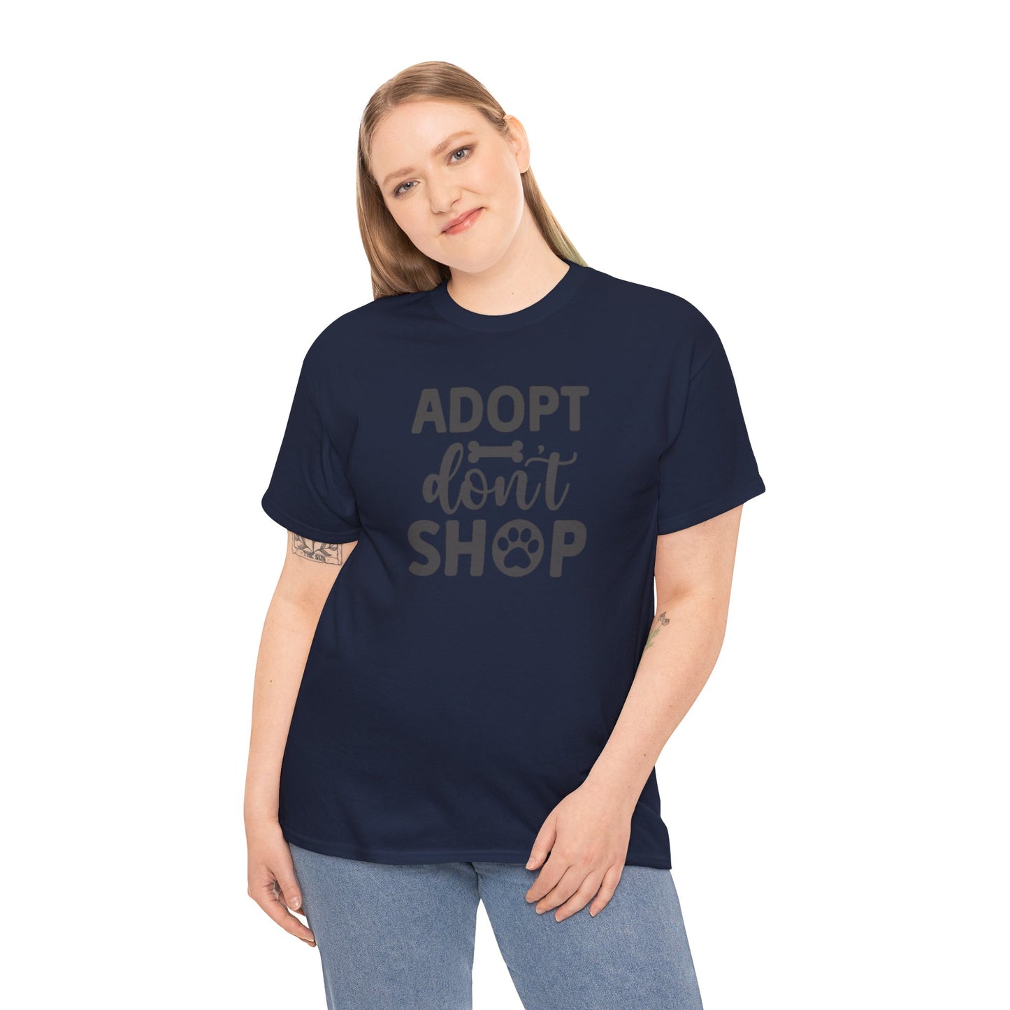 Adopt don't shop Unisex Heavy Cotton Tee