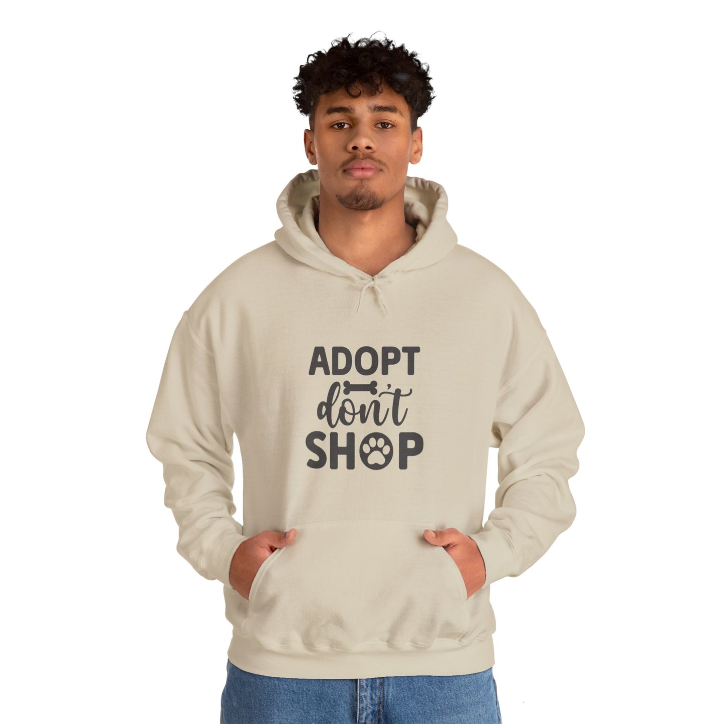 Adopt don't shop. Unisex Heavy Blend™ Hooded Sweatshirt